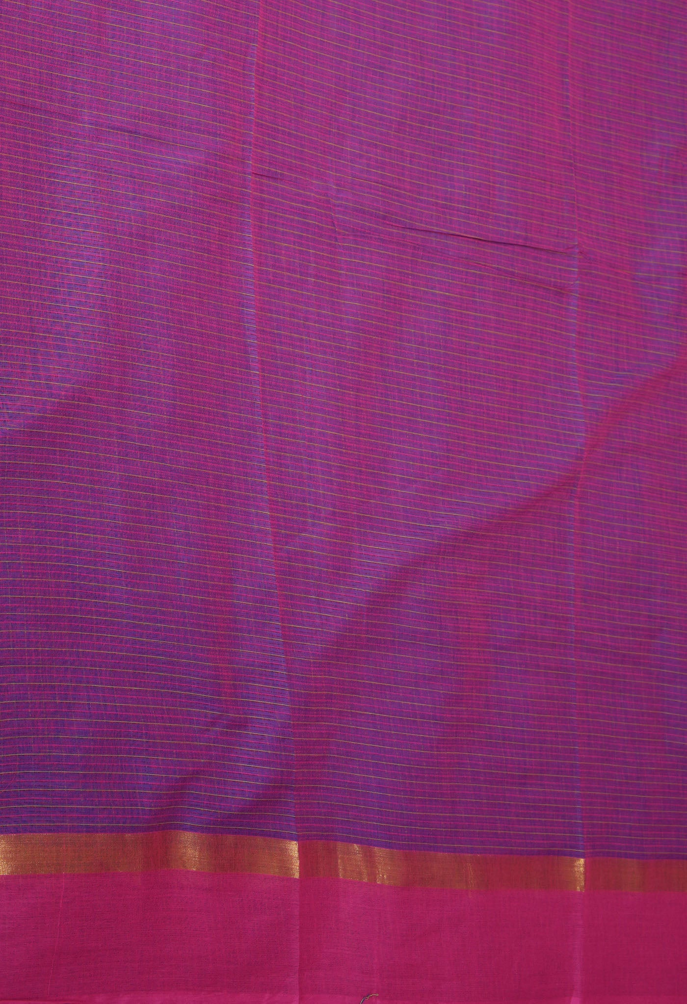 Navy Blue-Pink Pure Woven Checks Pavani Mangalgiri Cotton Saree-UNM83139