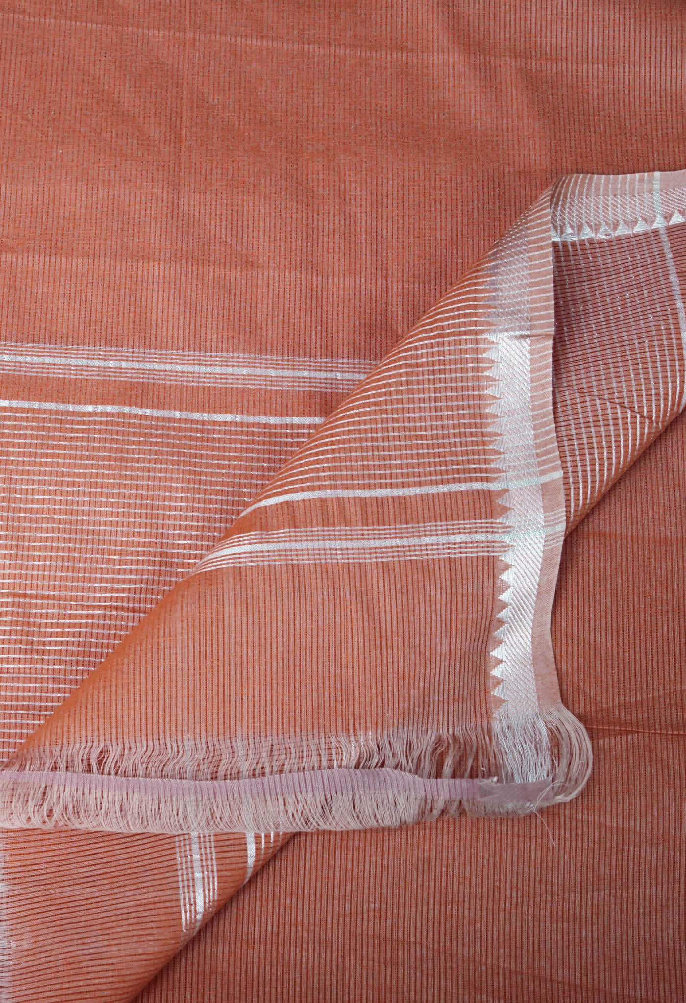 Maroon Pure Plain Pavani Mangalgiri Cotton Saree-UNM83161