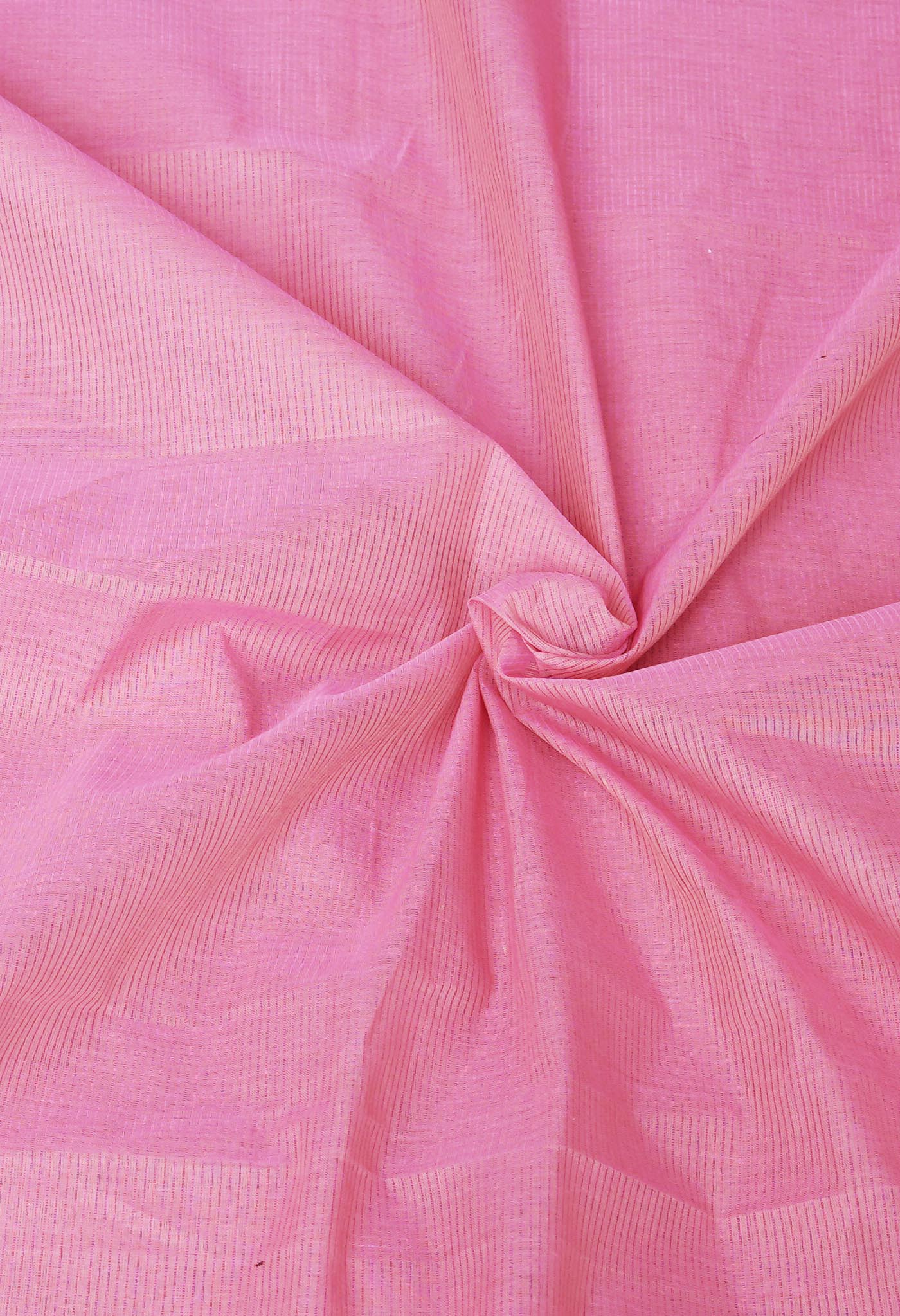 Baby Pink Pure Plain Pavani Mangalgiri Cotton Saree-UNM83166