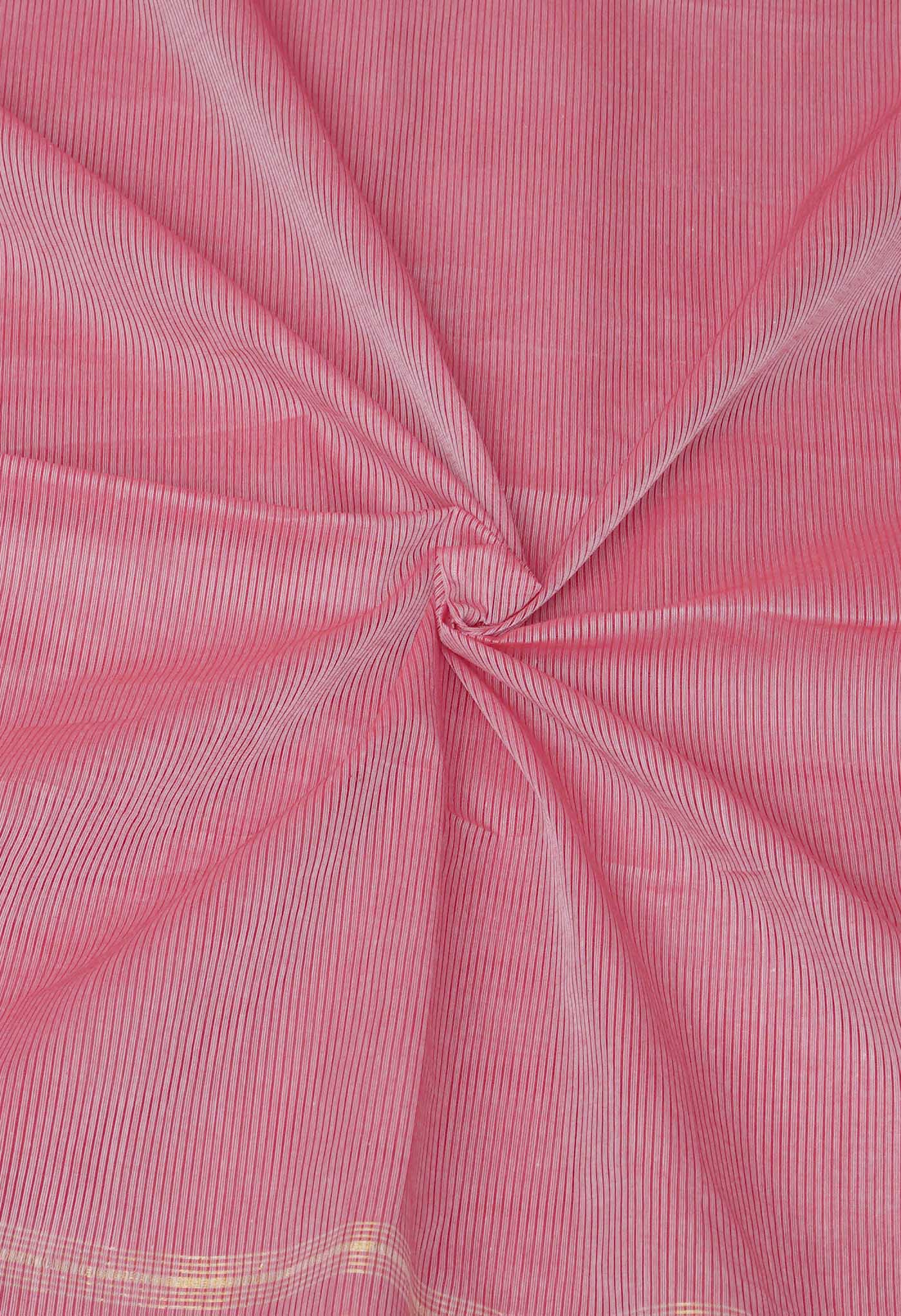 Red Pure Plain Pavani Mangalgiri Cotton Saree-UNM83169