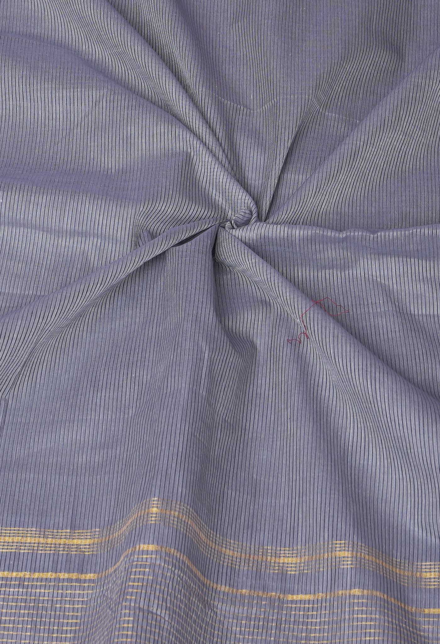 Grey Pure Plain Pavani Mangalgiri Cotton Saree-UNM83174