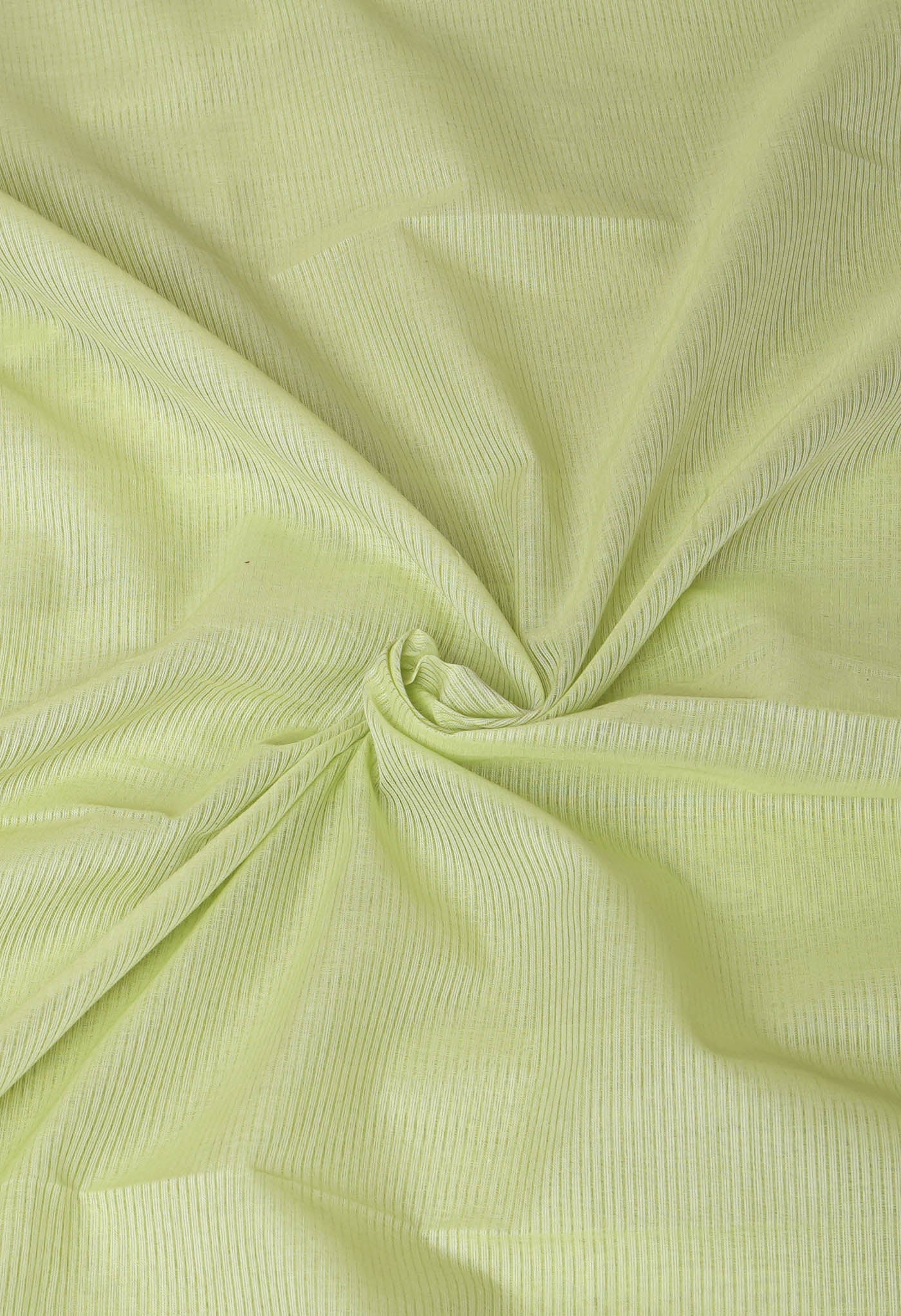 Light Pista Green Pure Plain Pavani Mangalgiri Cotton Saree-UNM83184