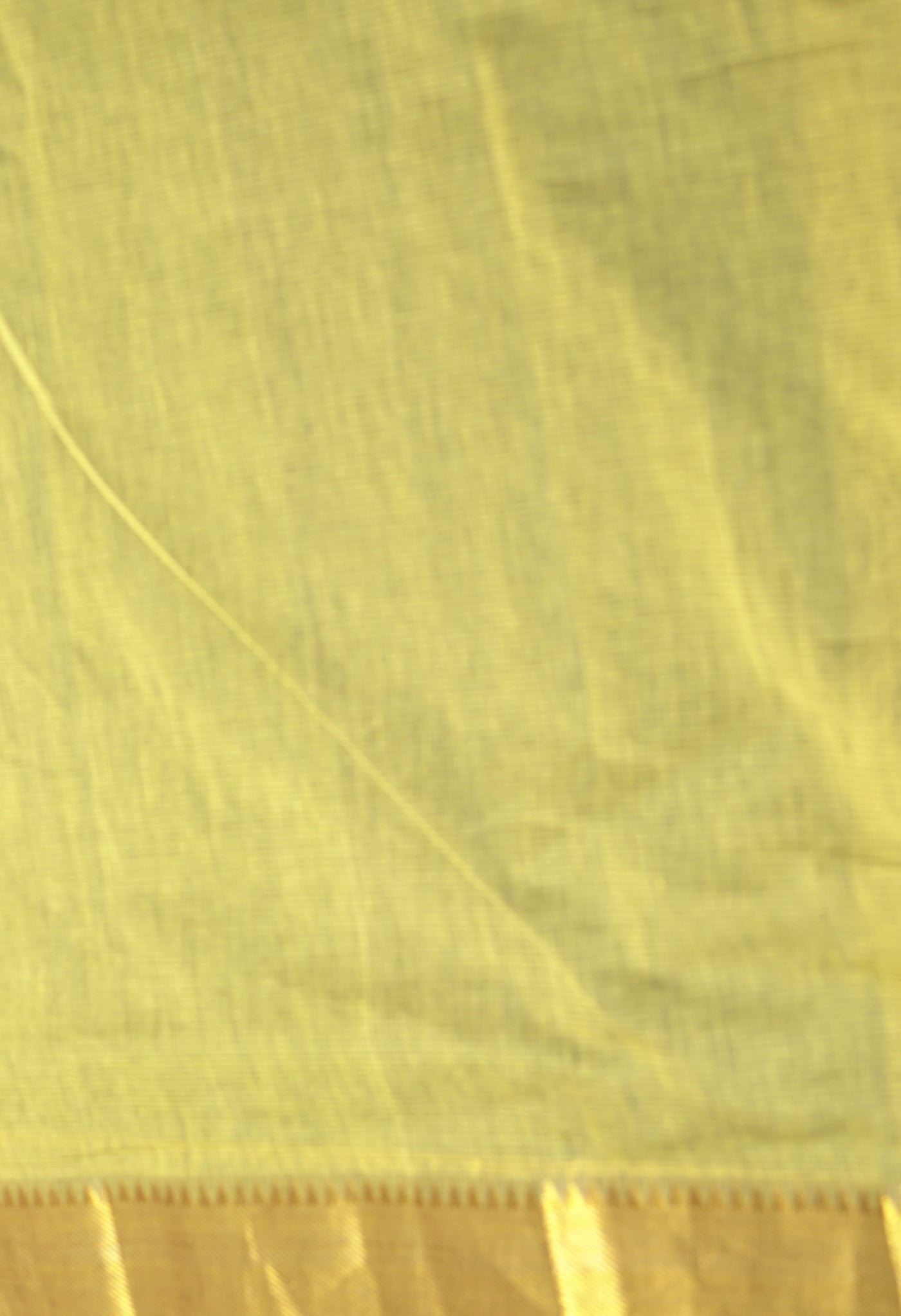 Dark Green Pure Plain Pavani Mangalgiri Cotton Saree-UNM83187