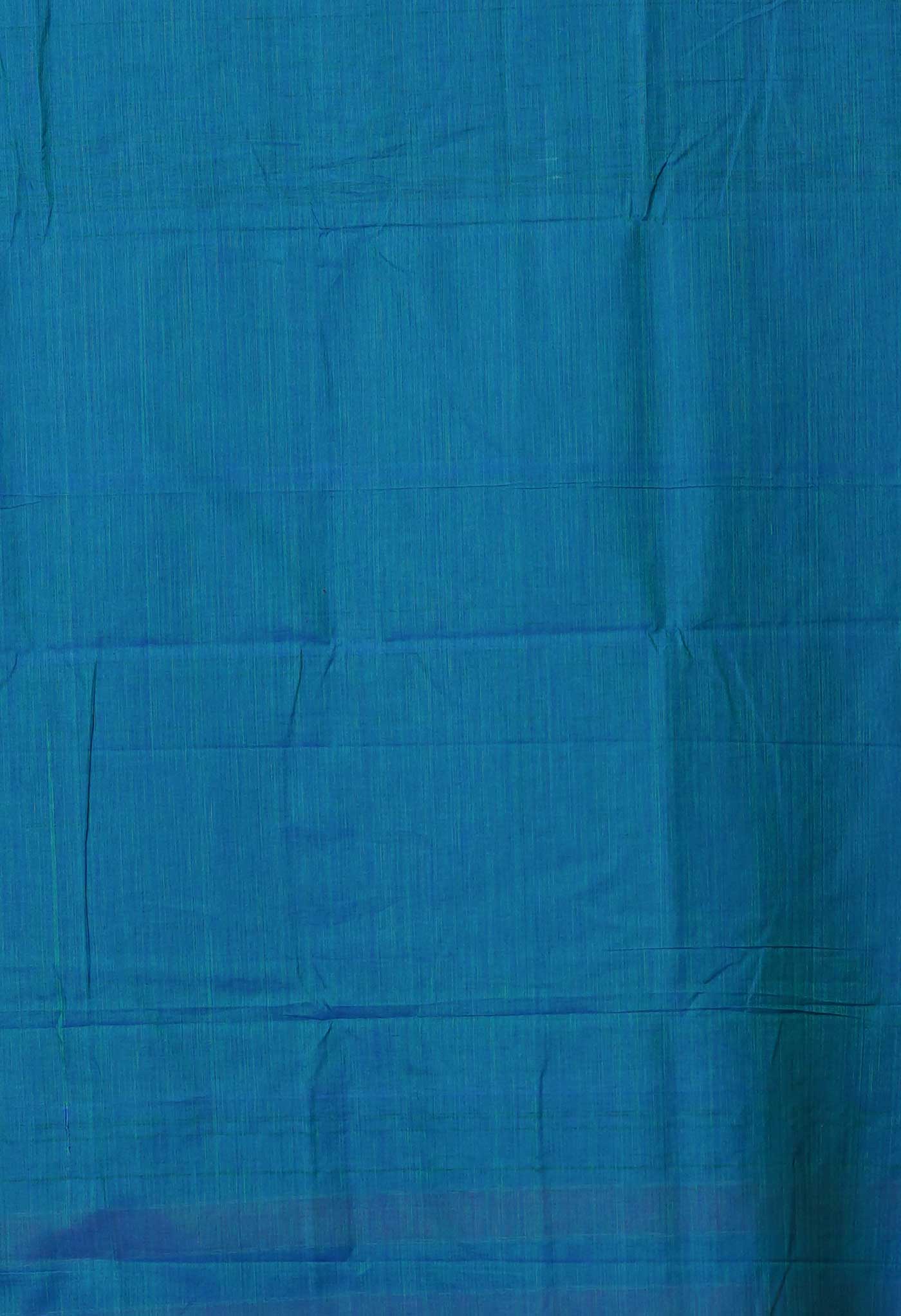 Peacock Blue Pure Handloom Narayani Cotton Saree-UNM78353
