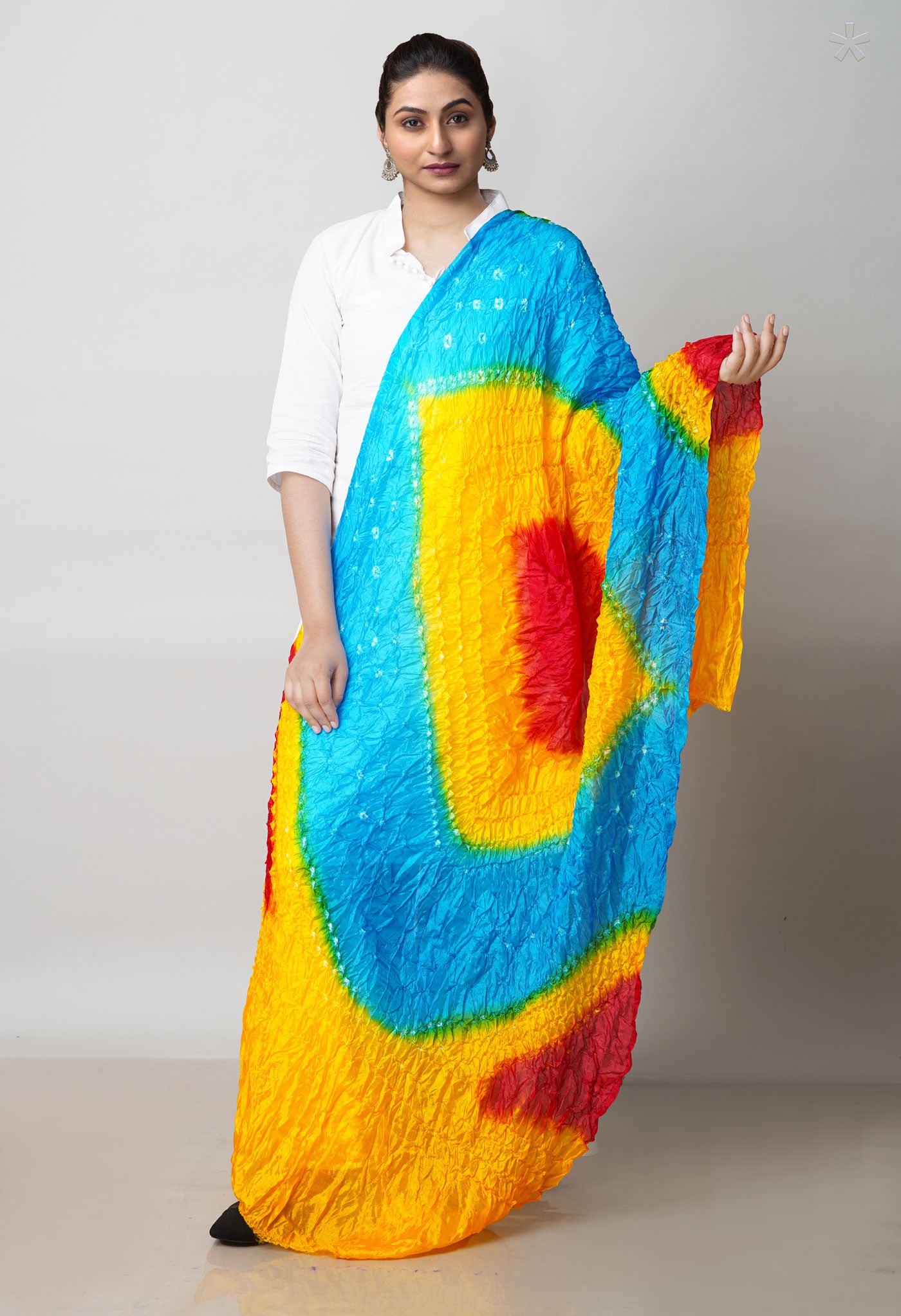Multi Bandhani Soft Silk Dupatta –UDS4489