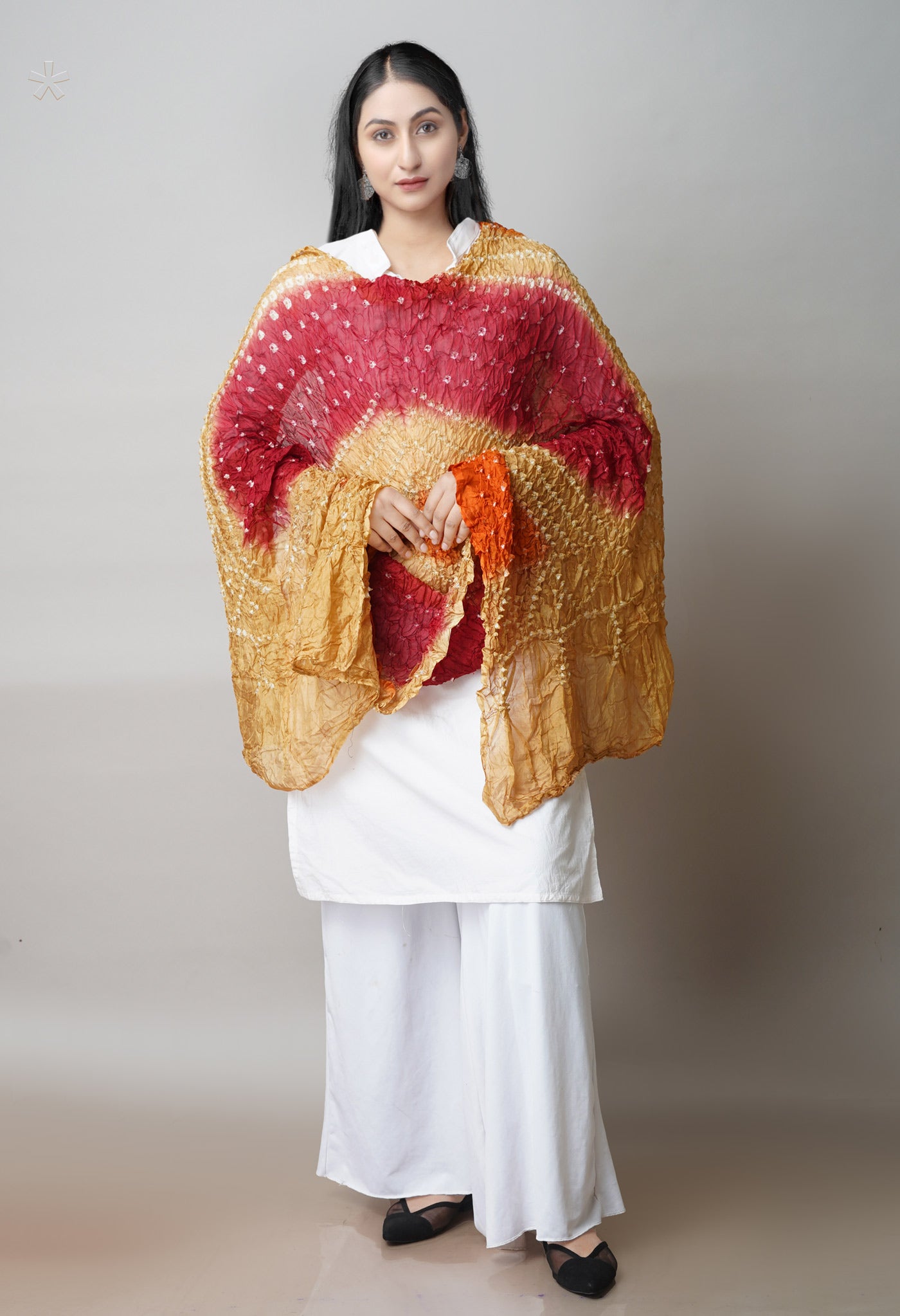 Multi Bandhani Soft Silk Dupatta –UDS4512
