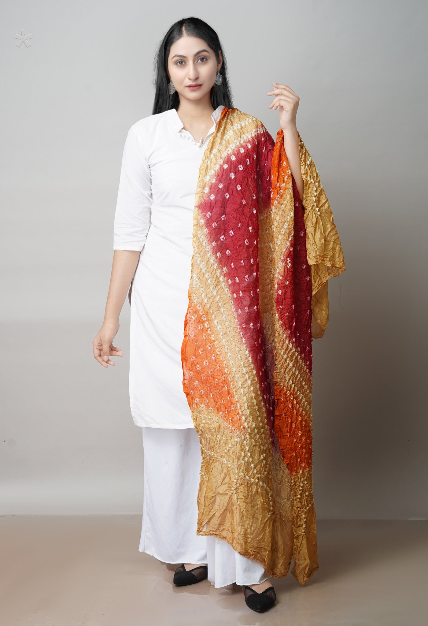 Multi Bandhani Soft Silk Dupatta –UDS4512