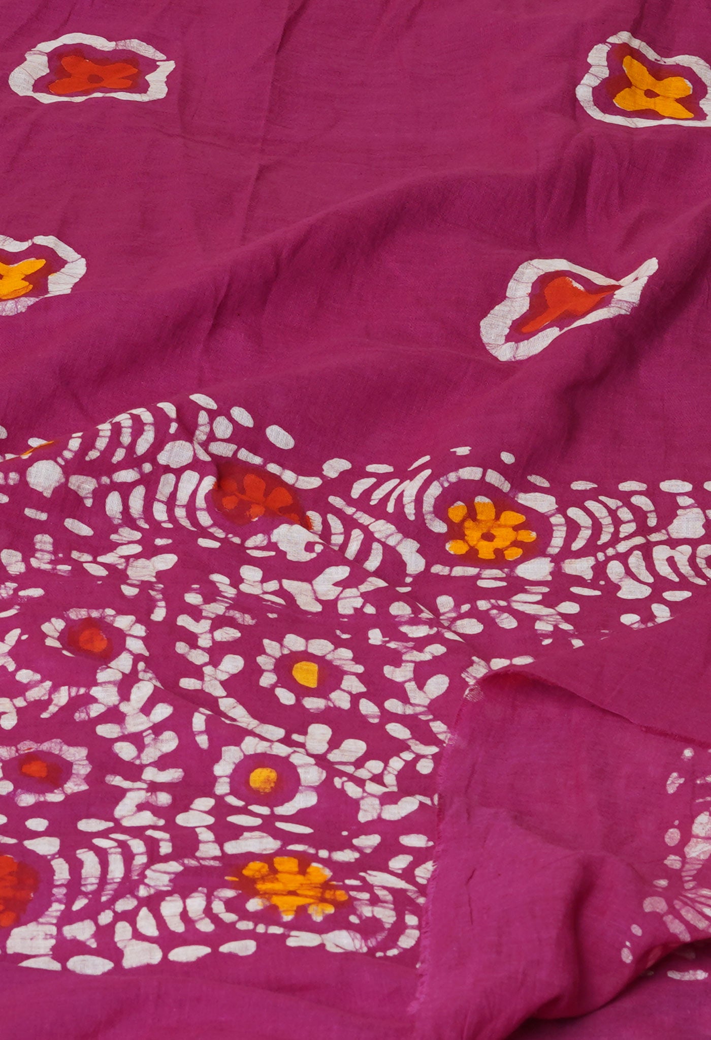 Pink Pure Batik Printed Cotton Dupatta– UDS5302