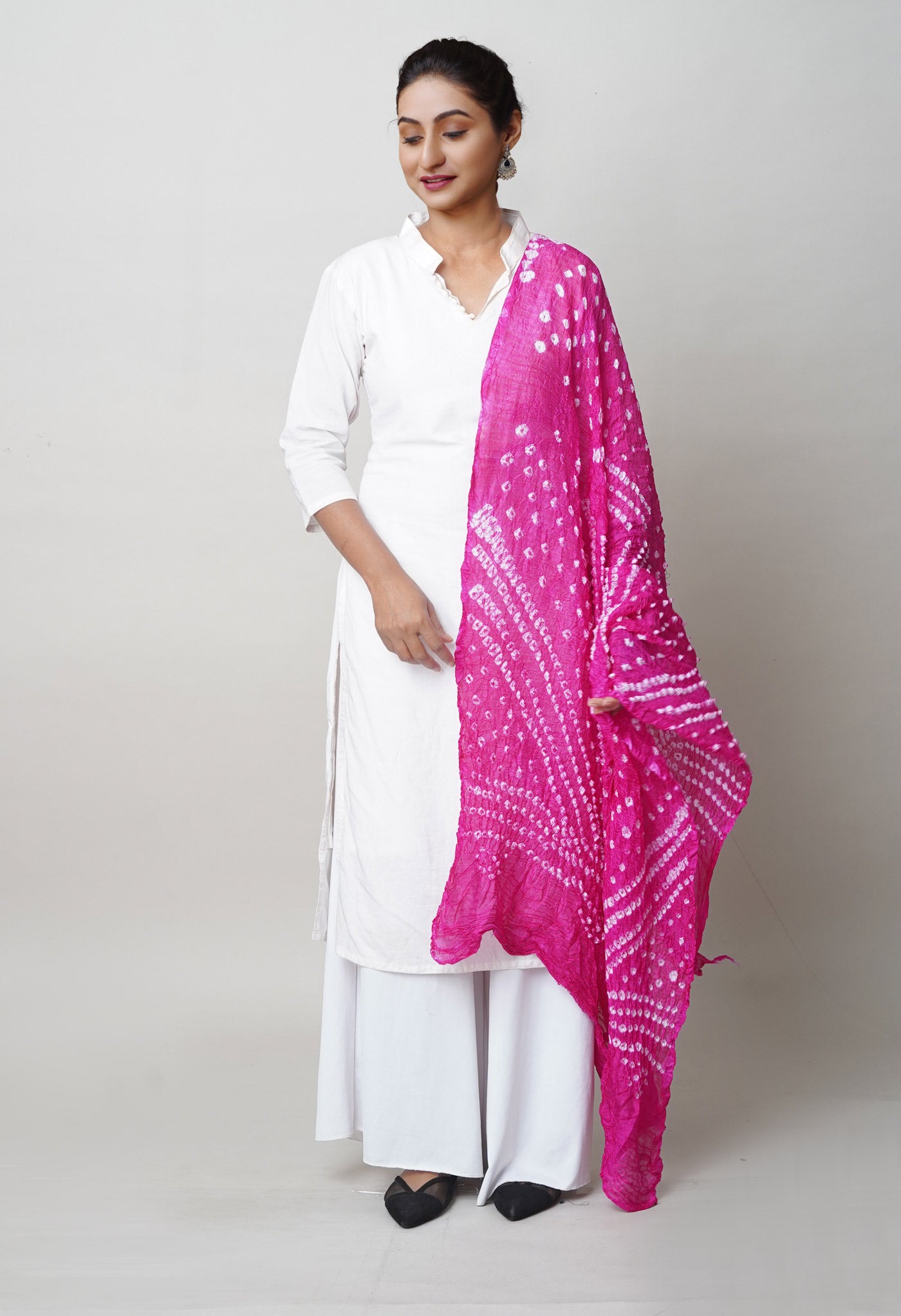 Multi Bandhani Soft Silk Dupatta-UDS5619