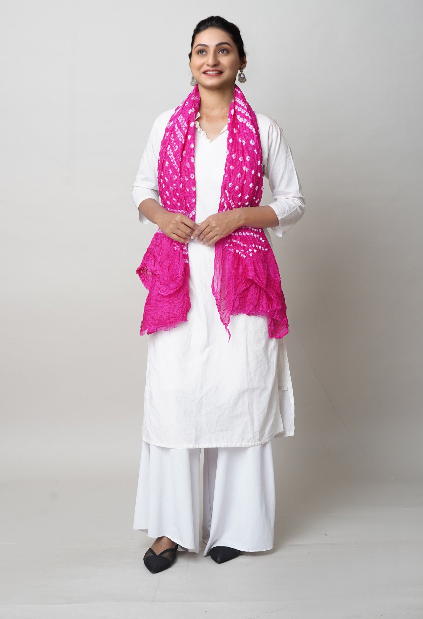 Multi Bandhani Soft Silk Dupatta-UDS5619