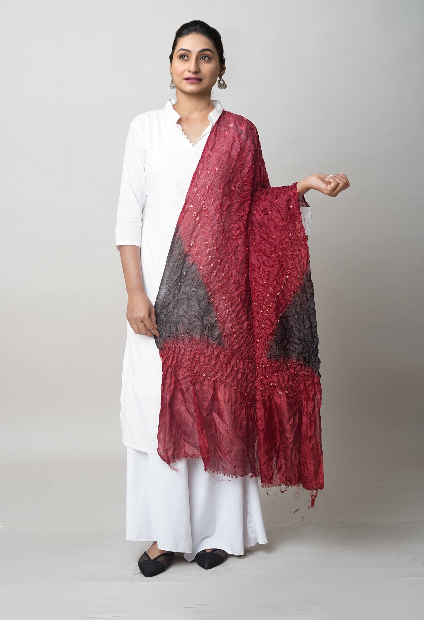 Multi Bandhani Soft Silk Dupatta-UDS5625
