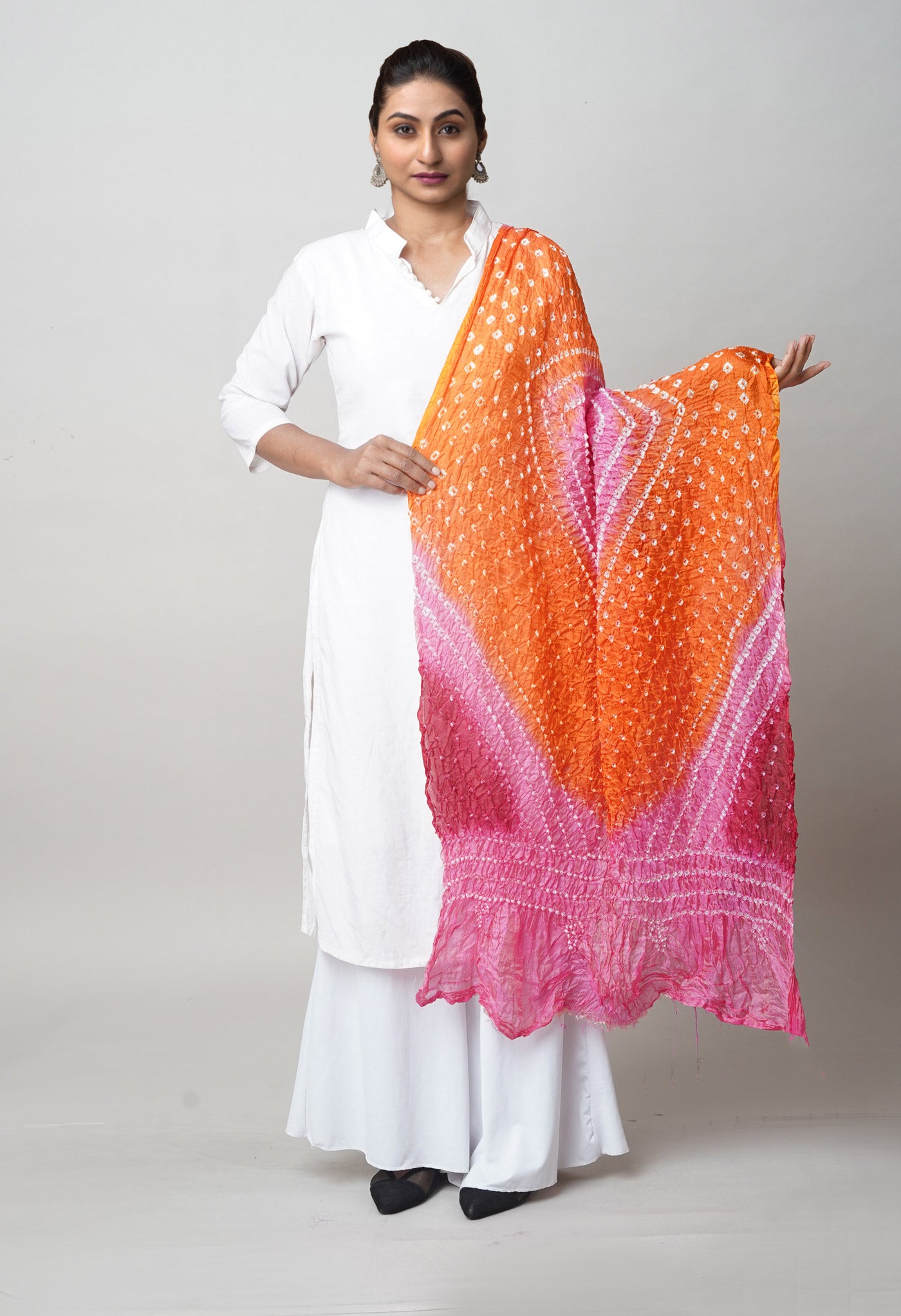 Multi Bandhani Soft Silk Dupatta-UDS5628