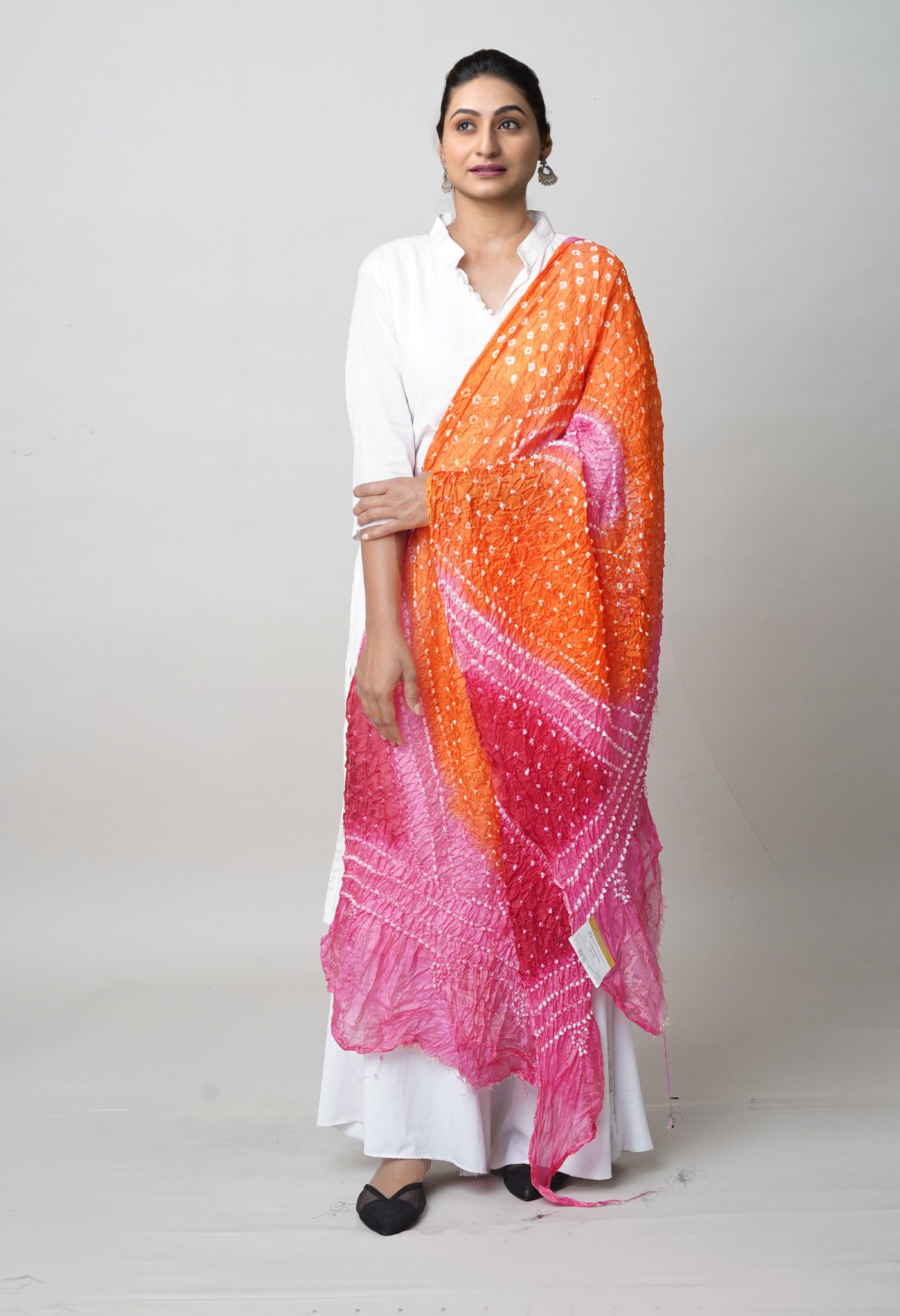 Multi Bandhani Soft Silk Dupatta-UDS5628