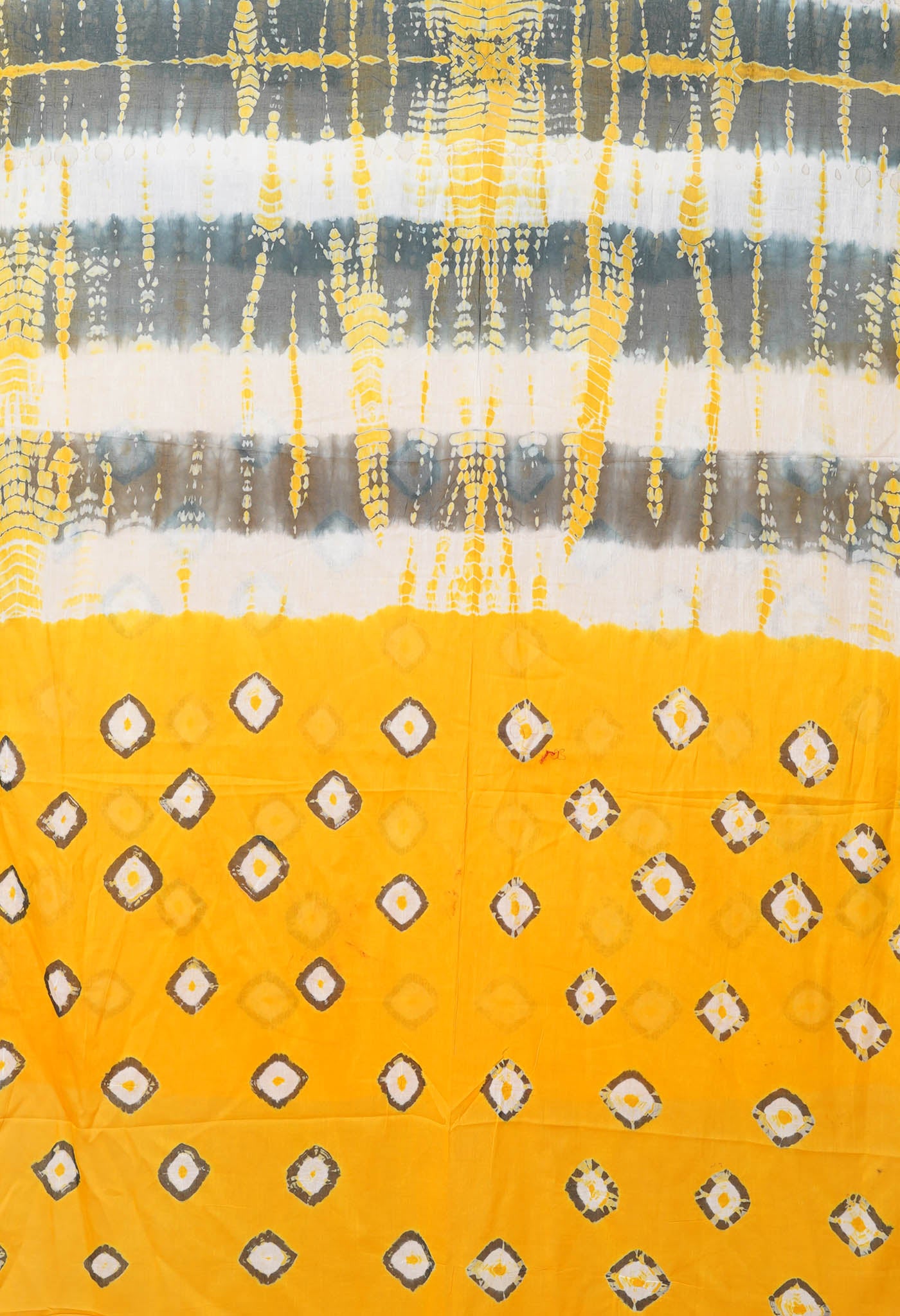 Multi Pure Tie And Dye Shibori Printed Soft Cotton Dupatta-UDS5777