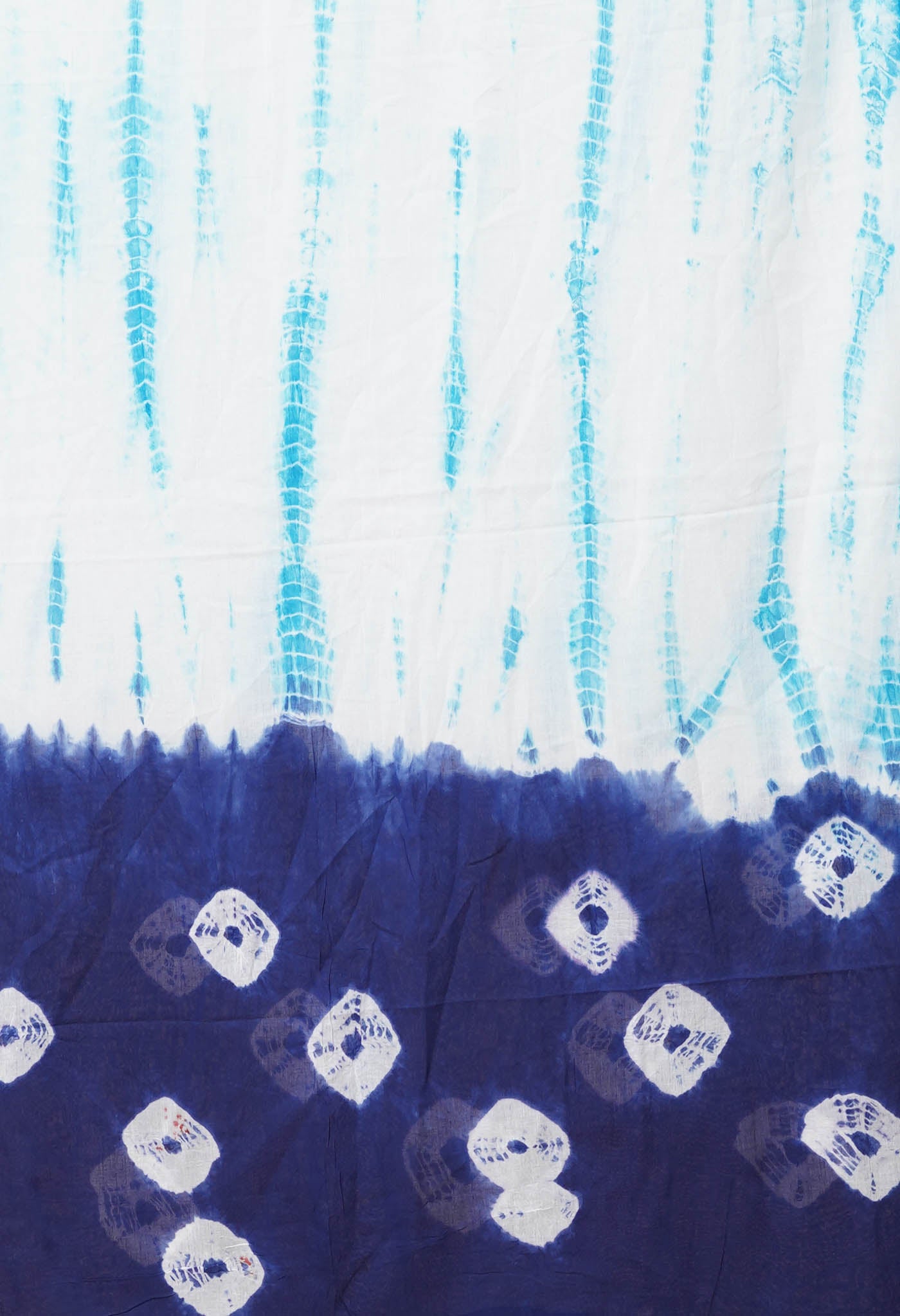 Multi Pure Tie And Dye Shibori Printed Soft Cotton Dupatta-UDS5780
