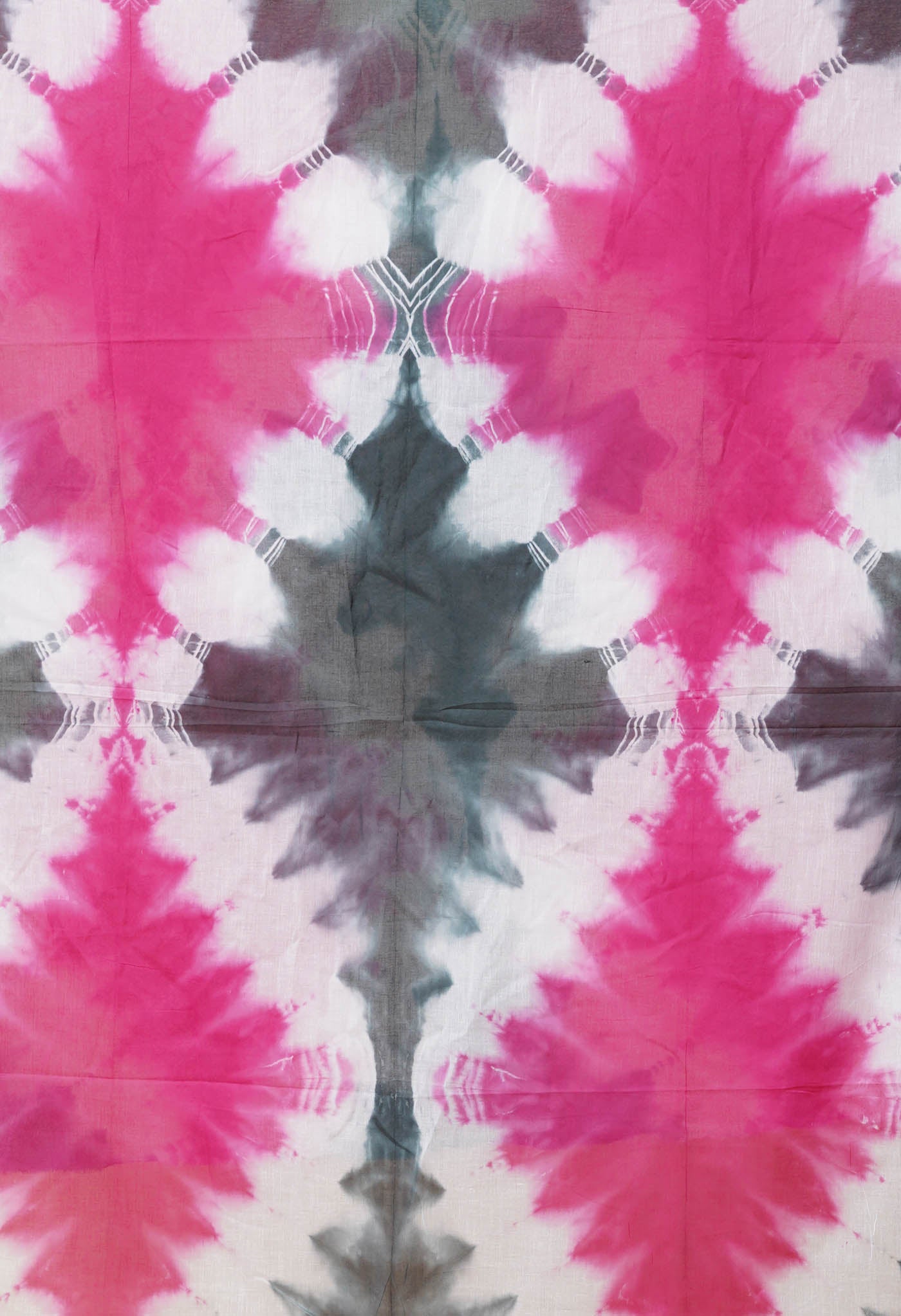 Multi Pure Tie And Dye Shibori Printed Soft Cotton Dupatta-UDS5781