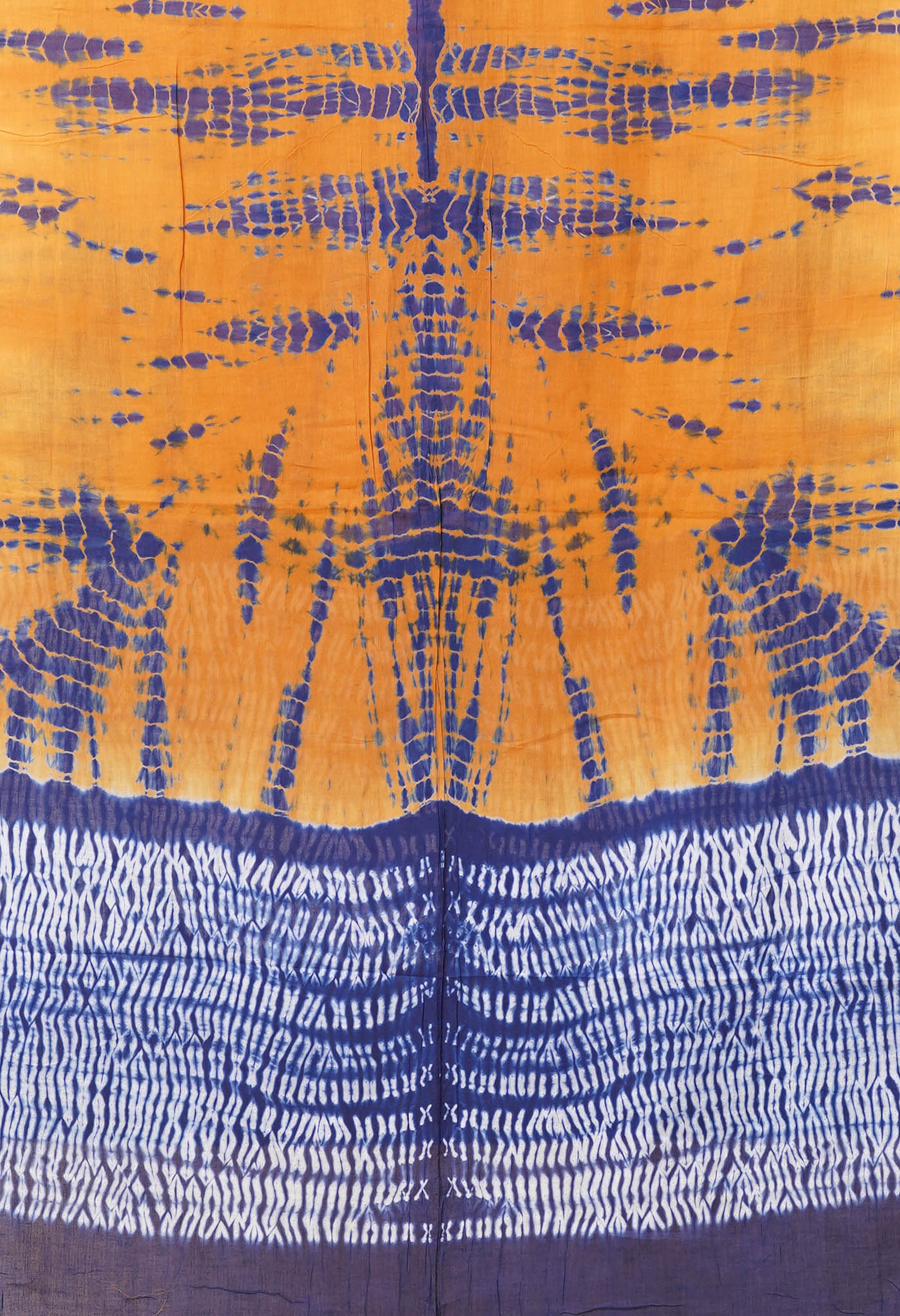 Multi Pure Tie And Dye Shibori Printed Soft Cotton Dupatta-UDS5782