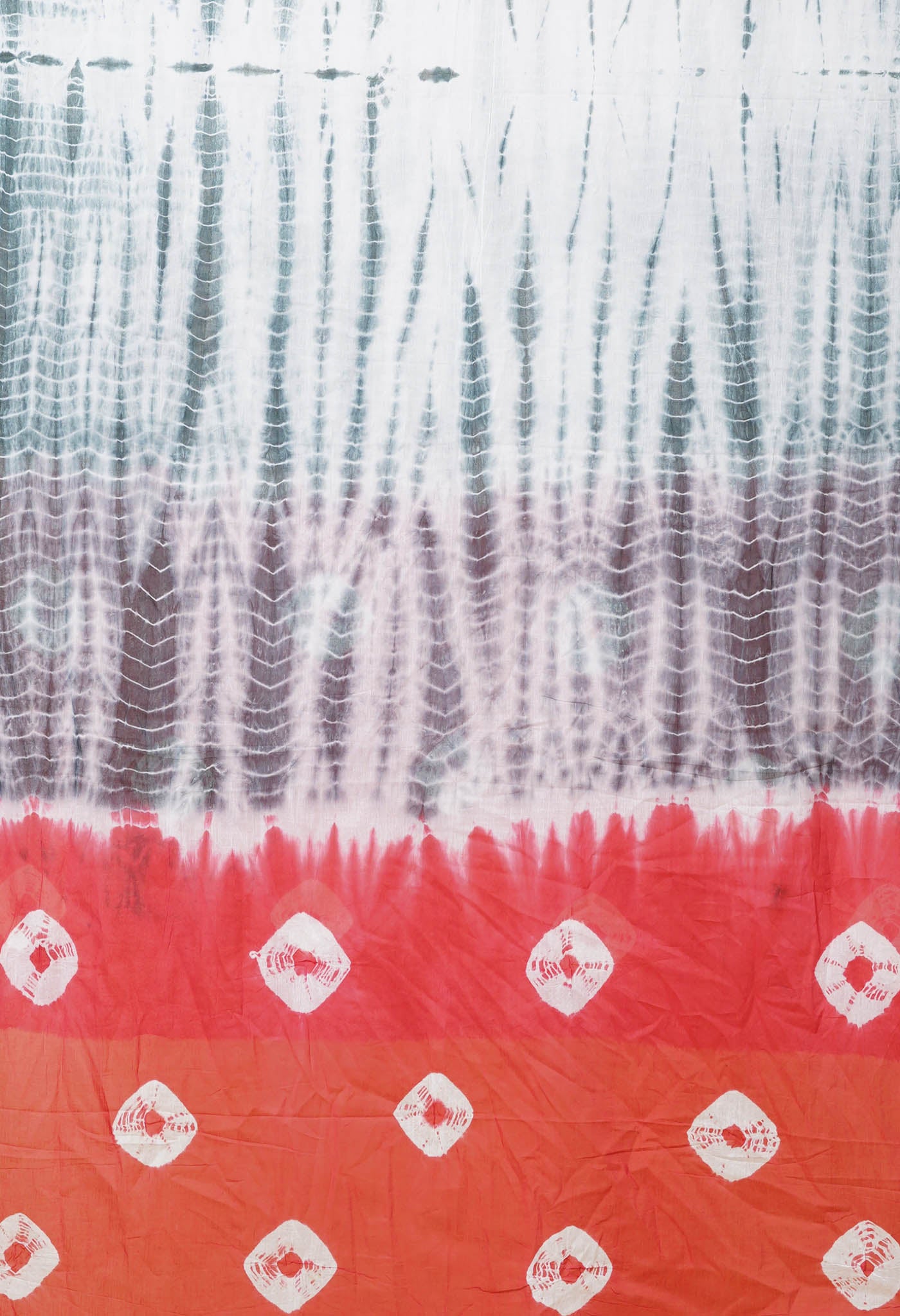 Multi Pure Tie And Dye Shibori Printed Soft Cotton Dupatta-UDS5787