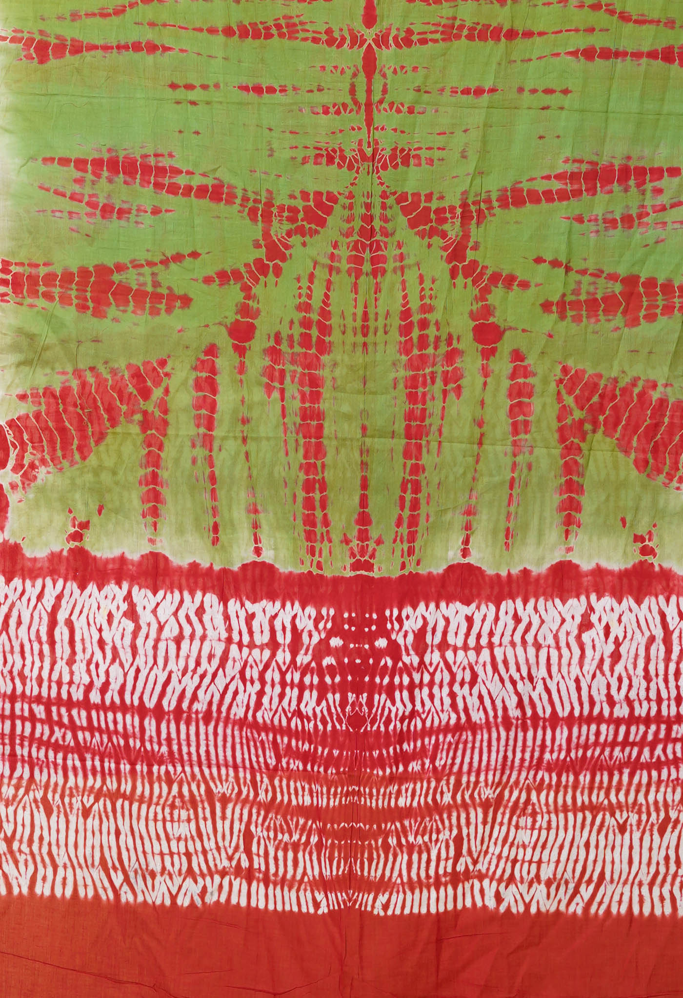 Multi Pure Tie And Dye Shibori Printed Soft Cotton Dupatta-UDS5806
