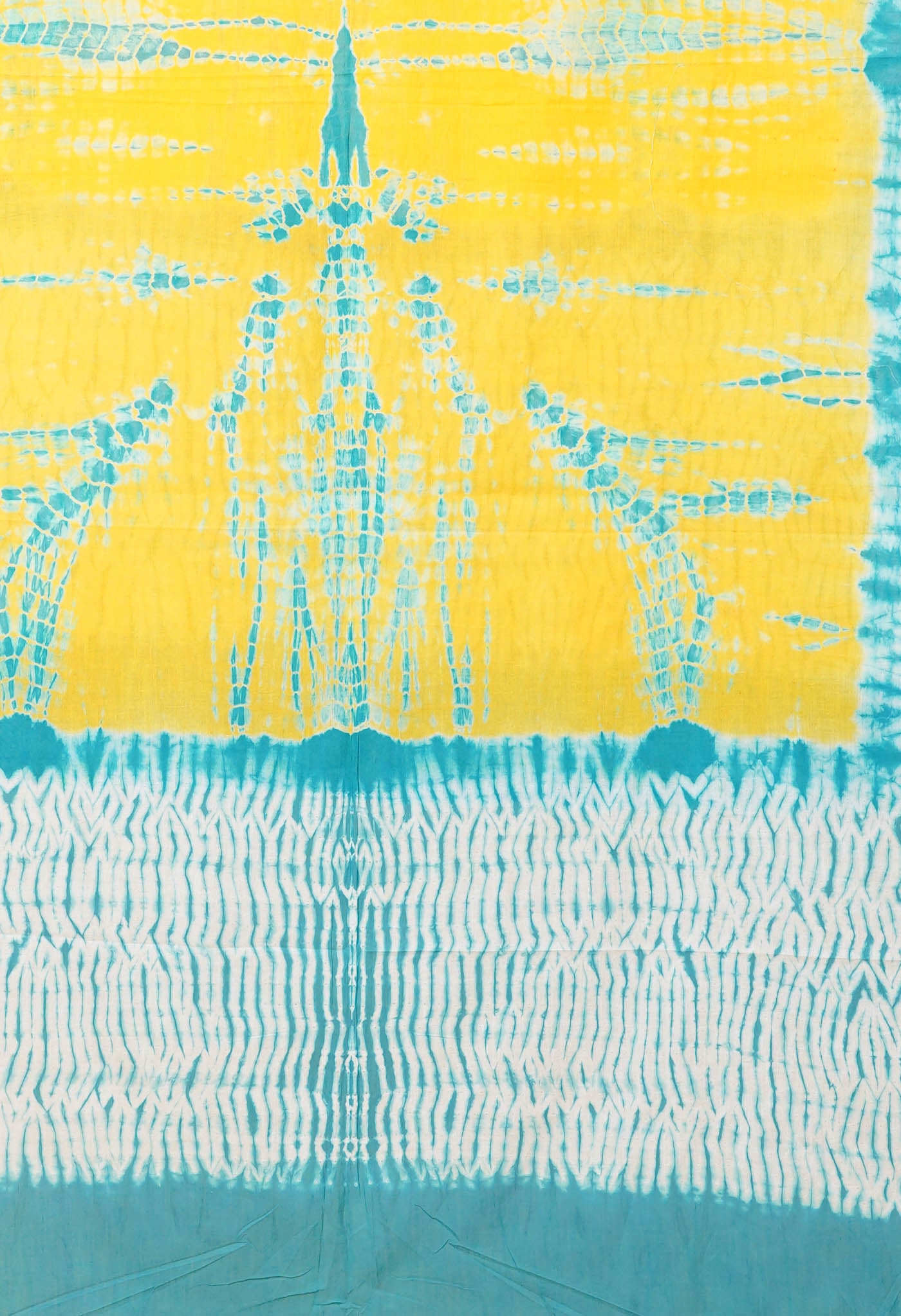 Multi Pure Tie And Dye Shibori Printed Soft Cotton Dupatta-UDS5817
