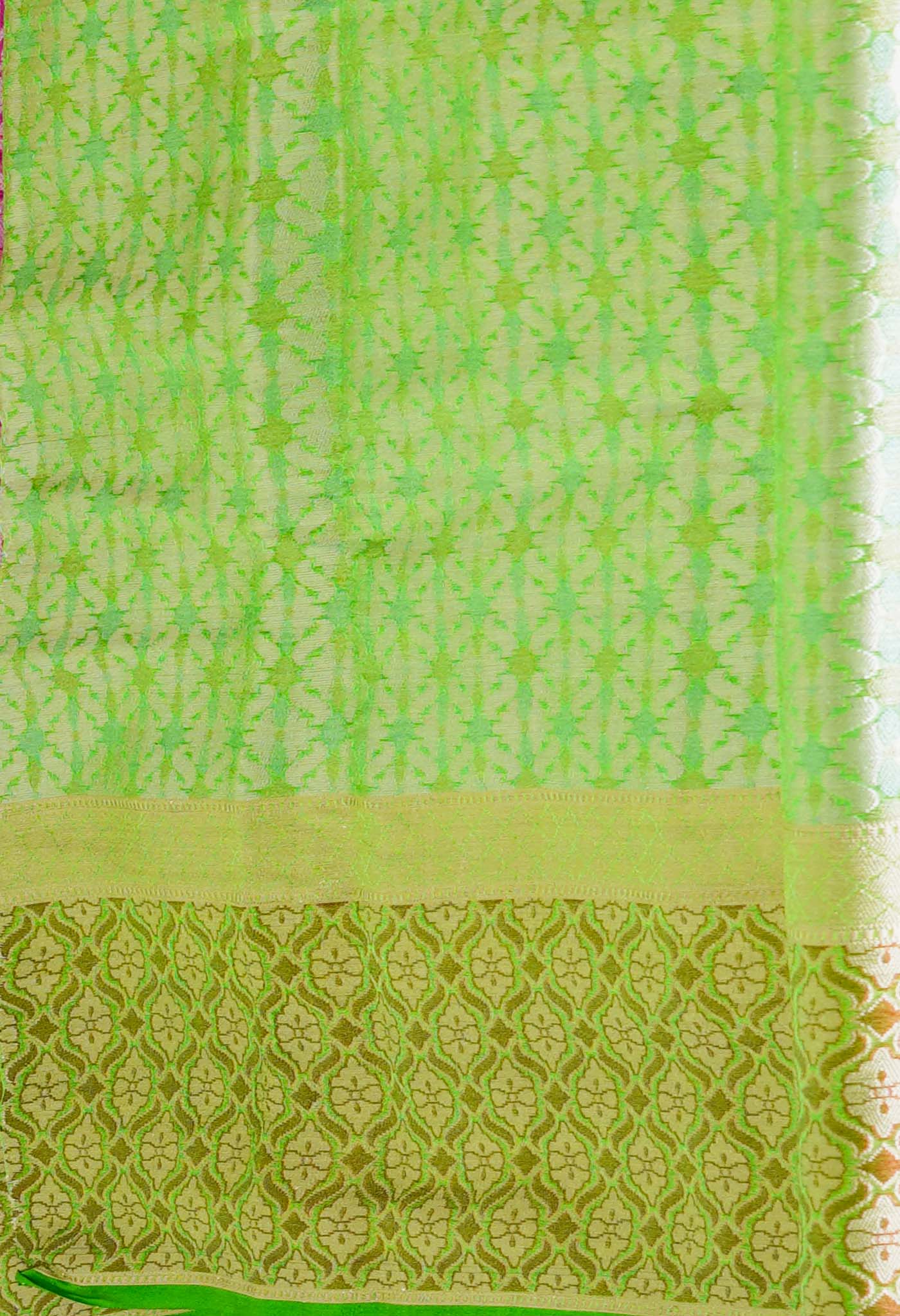 Pink Fancy Banarasi silk Saree