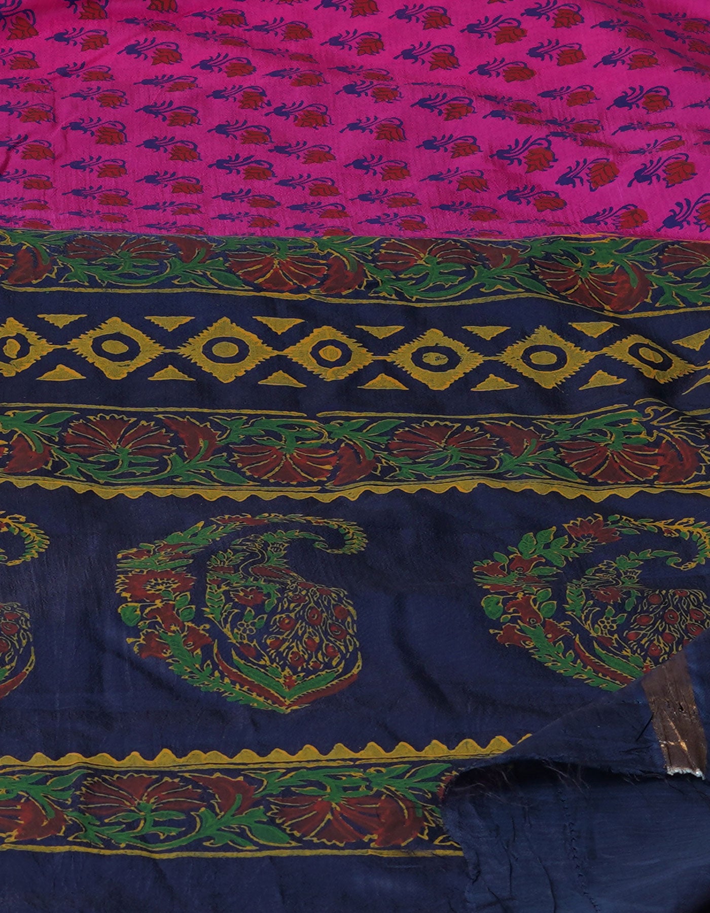Pink Dyed Printed Summer Bangalore Soft Silk Saree-UNM71953