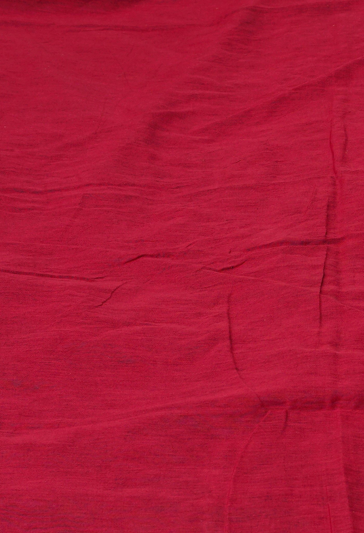 Rosewood Red Art Chanderi Bagh Printed Cotton Saree-UNM71996