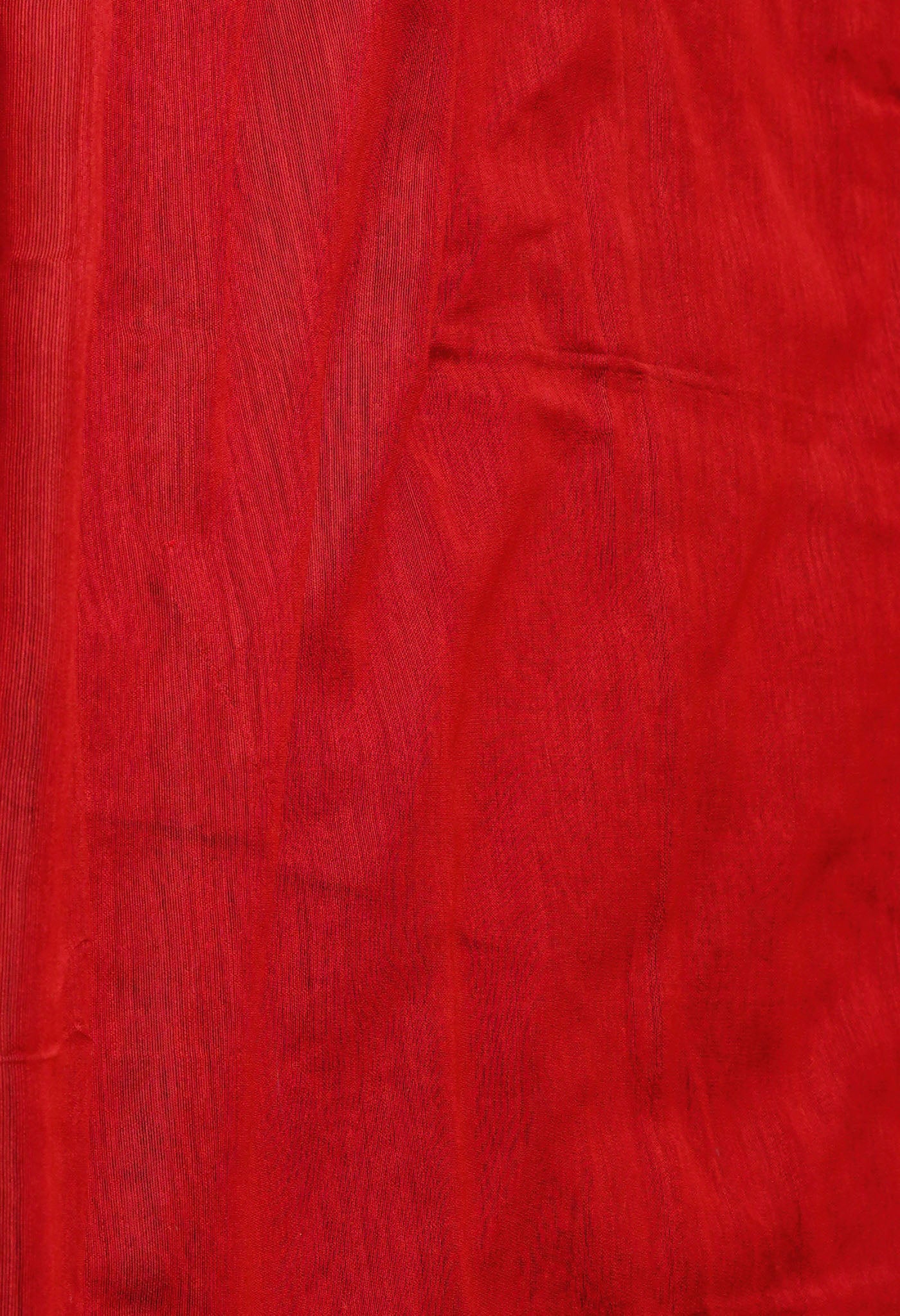 Red Pure Handloom Dupion Bengal Sico Saree-UNM72154
