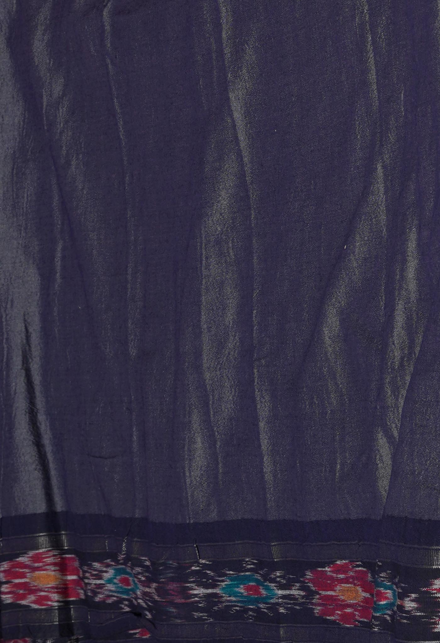 Dark Green Pure Handloom Pen Kalamkari Painting Gicha Tussar Jute Saree-UNM72223