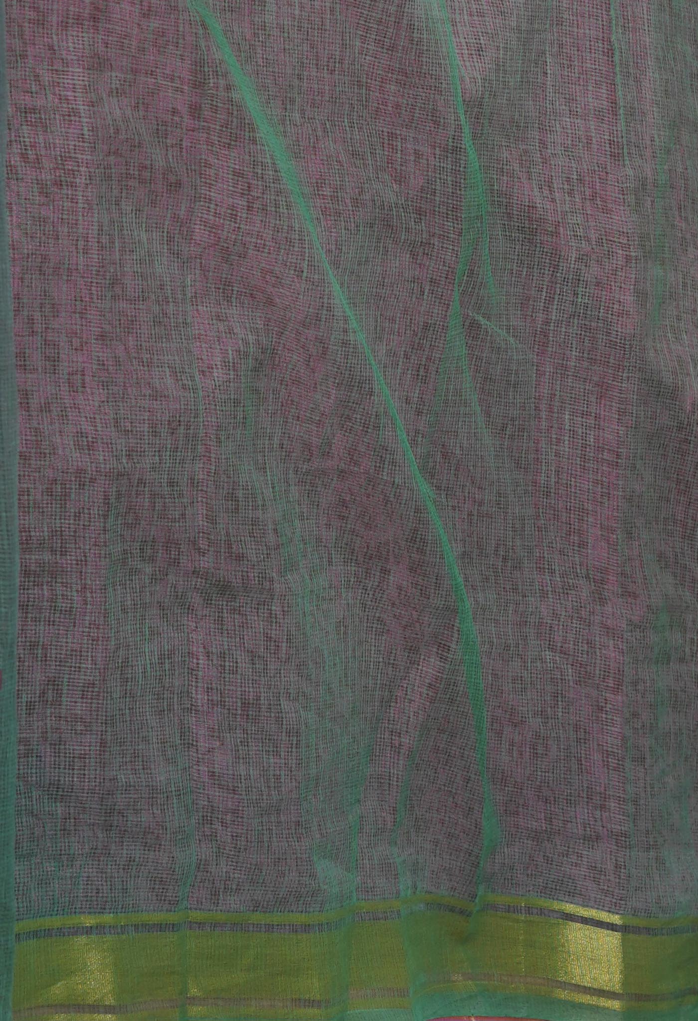 Pink Pure Dyed Printed Kota Cotton Saree-UNM72546