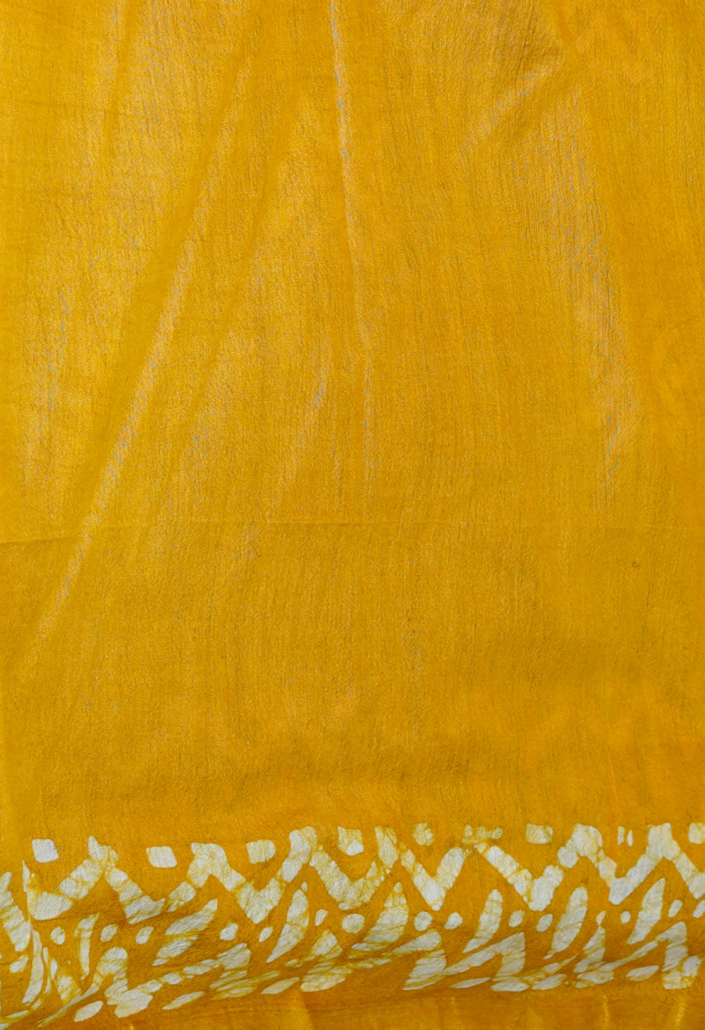Bluish Grey-Sandal Wood Brown Batik Printed Chanderi Sico Saree-UNM73172