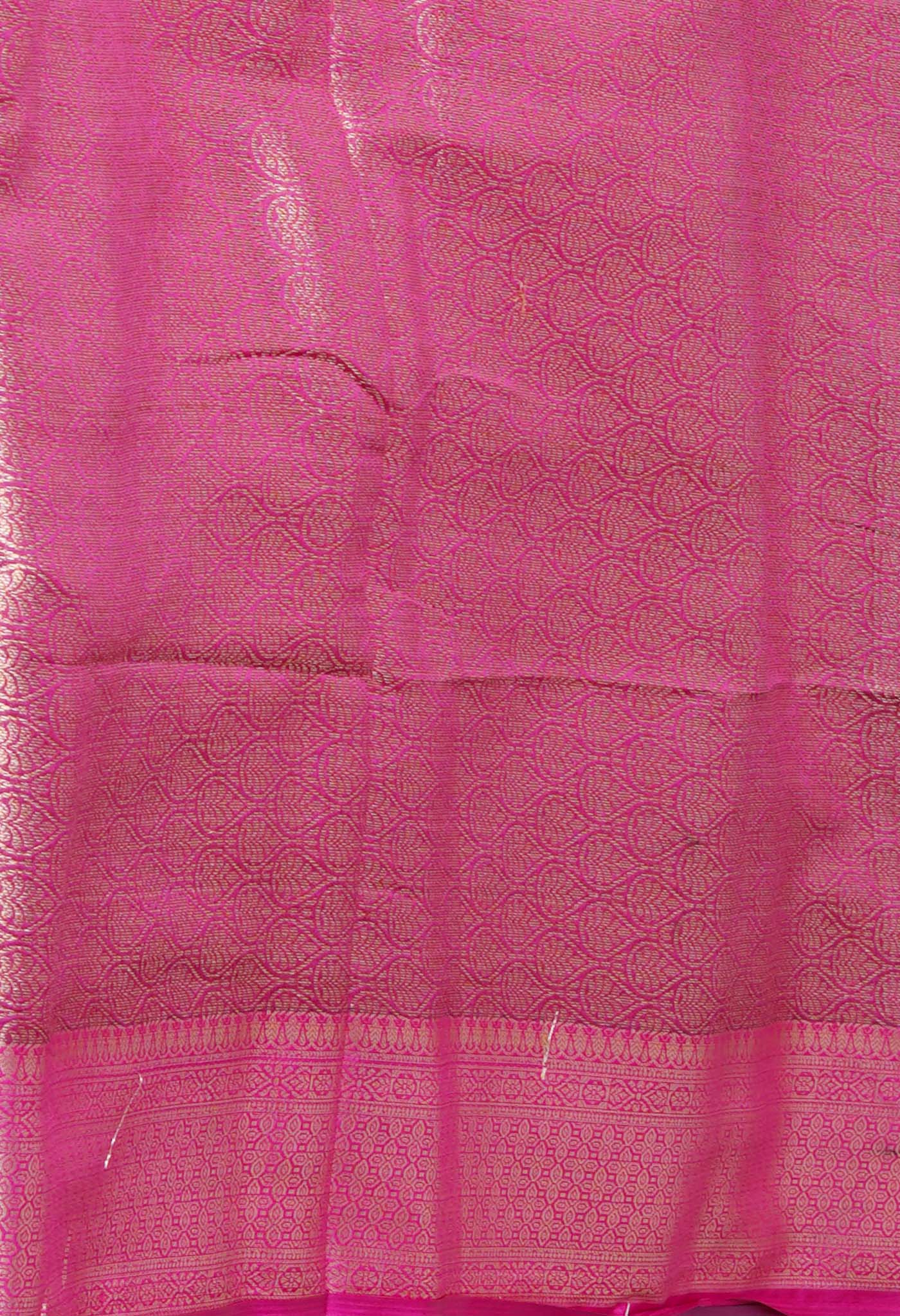 Green Brocade Banarasi Sico Saree-UNM73377