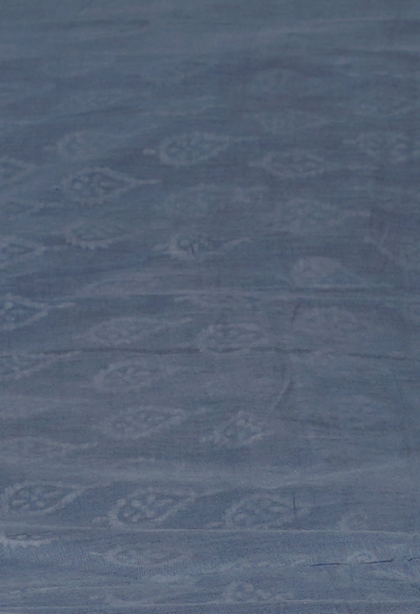 Grey Pure Hand Block Printed Soft Cotton Saree