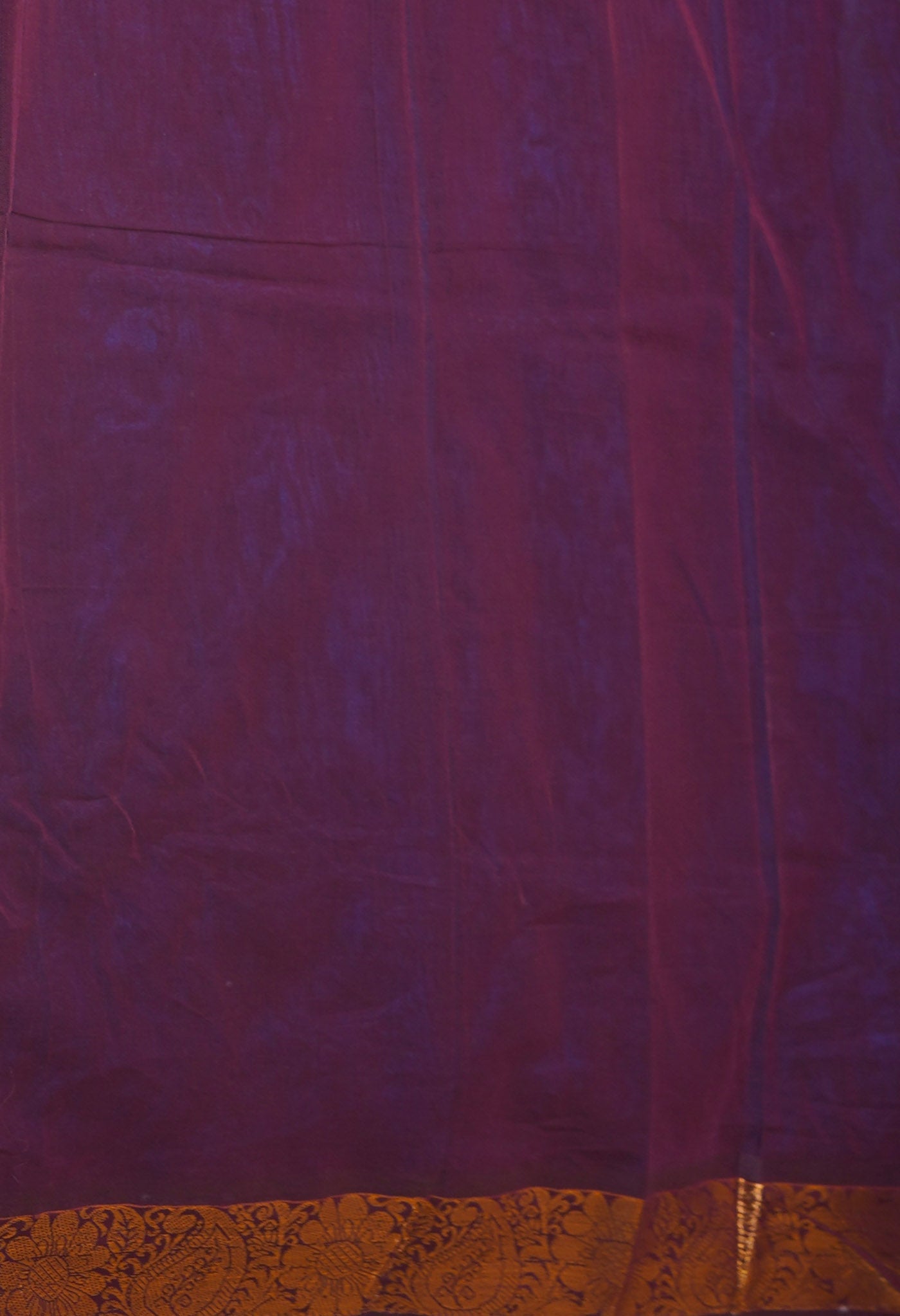 Brown Pure Handloom Gadwal Sico Saree-UNM74120