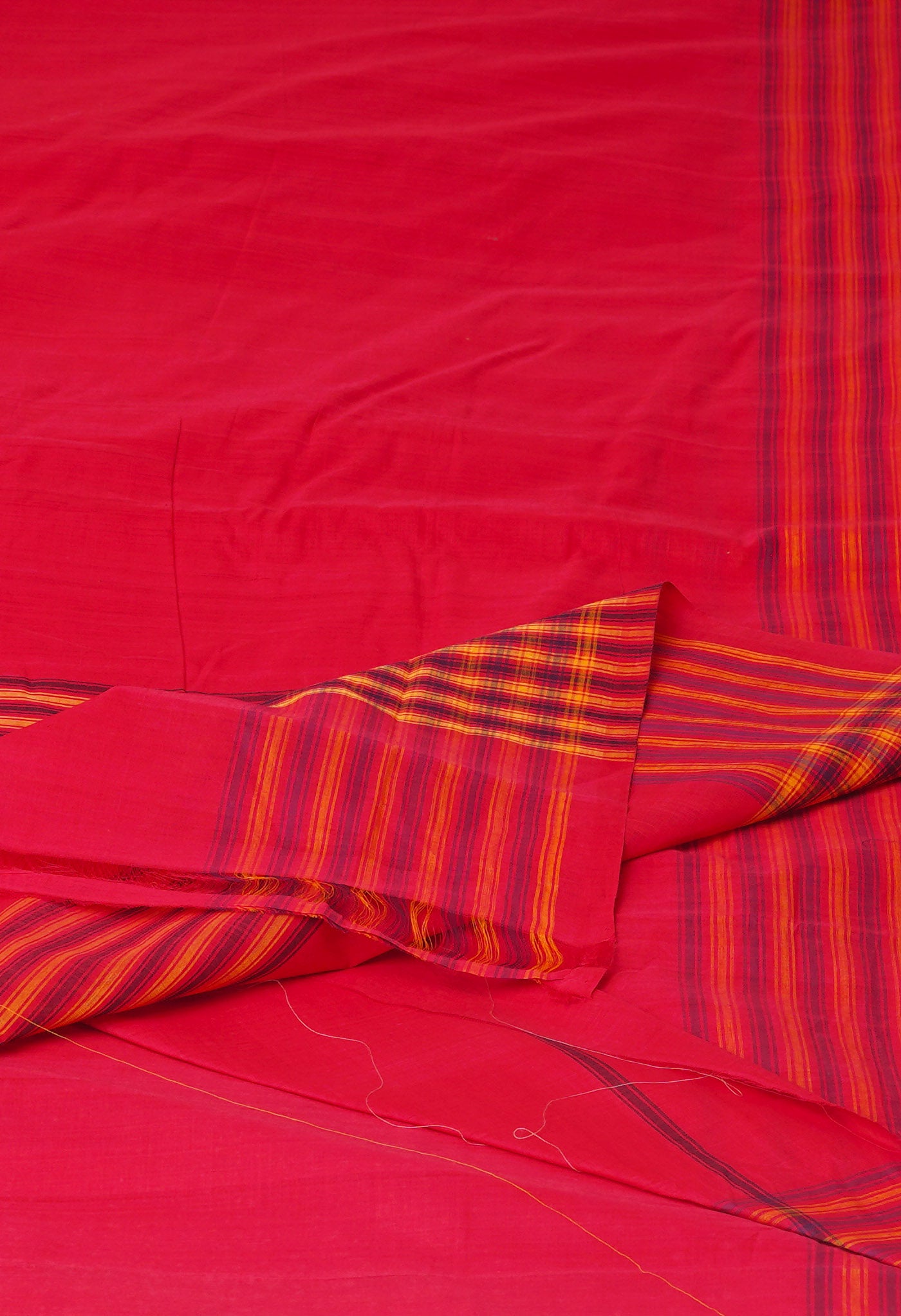 Red Pure Andhra Handloom Cotton Saree