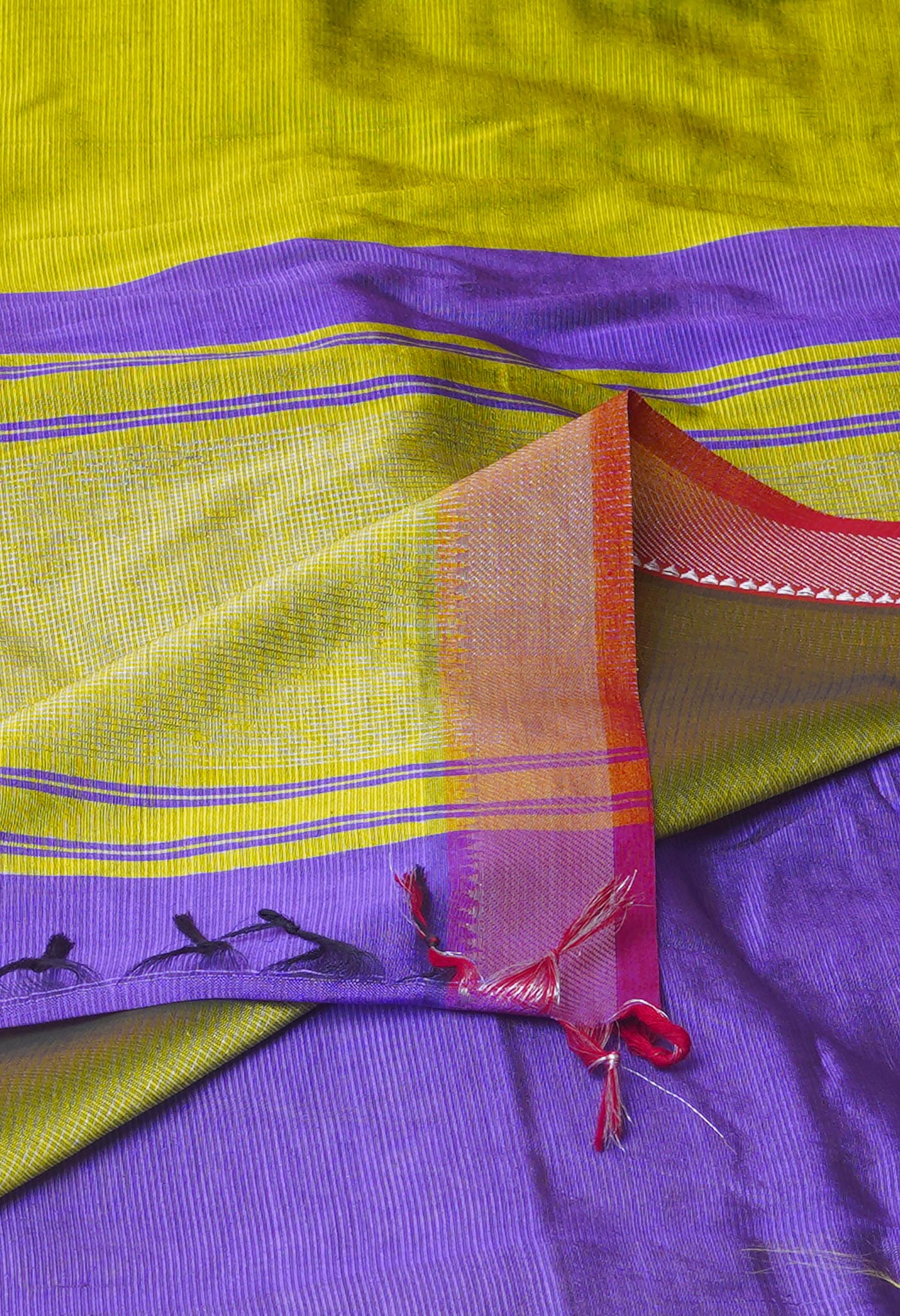 Green Pure Mangalgiri Silk Saree-UNM74267