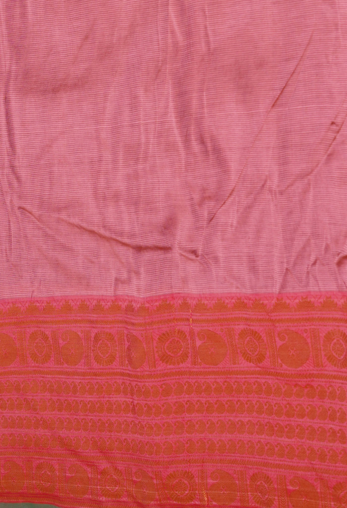 Dark Blue Pure Handloom Narayanpet Silk Saree-UNM74297