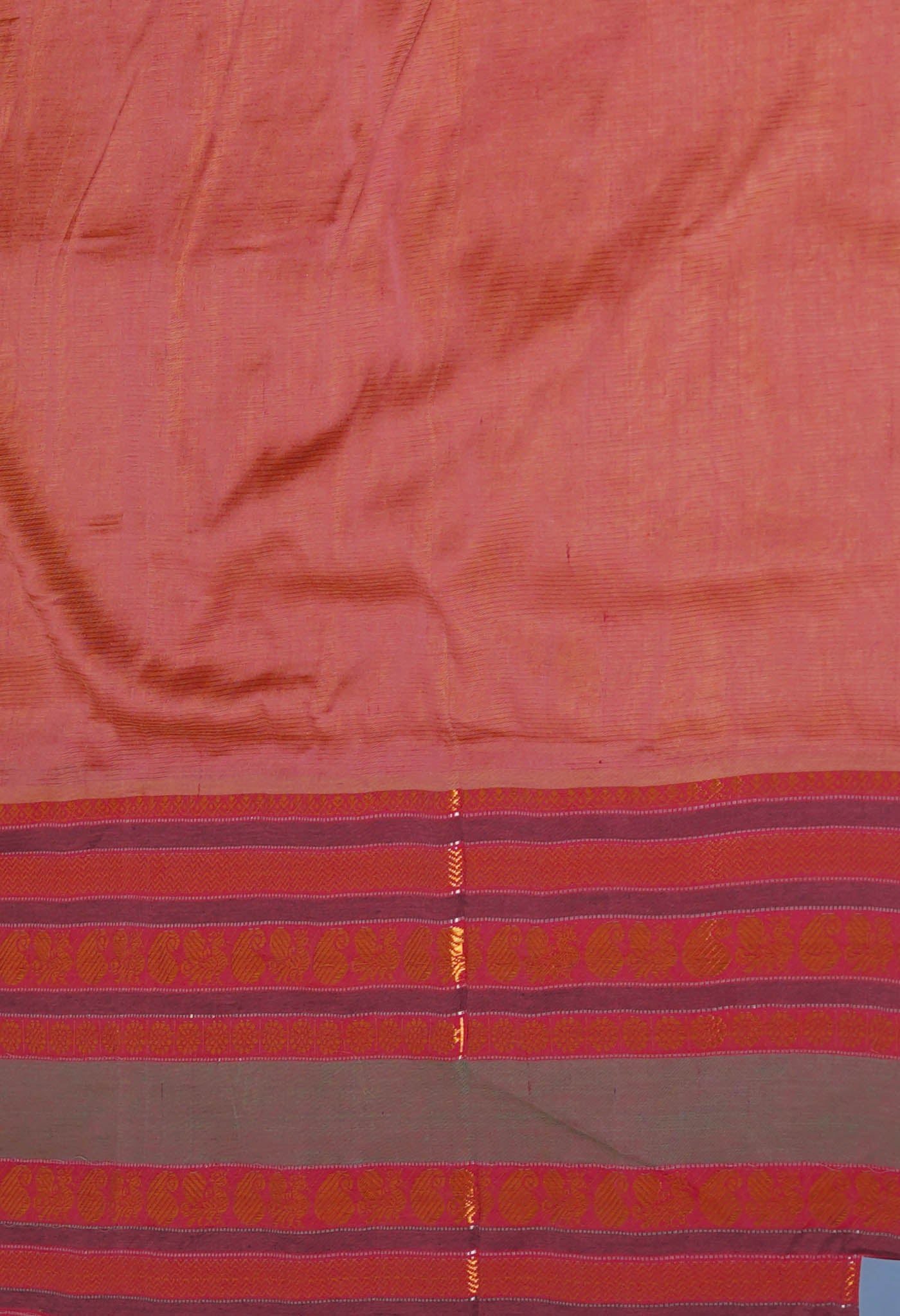 Golden Yellow Pure Handloom Narayanpet Silk Saree-UNM74319