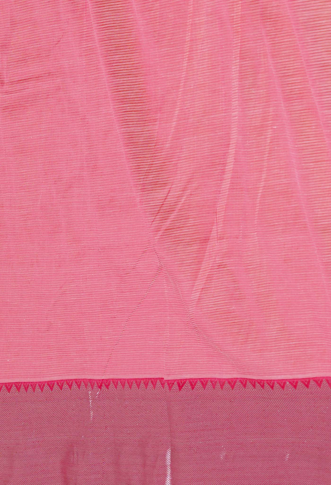 Mustard Yellow Pure Handloom Mangalgiri Silk Saree-UNM74327