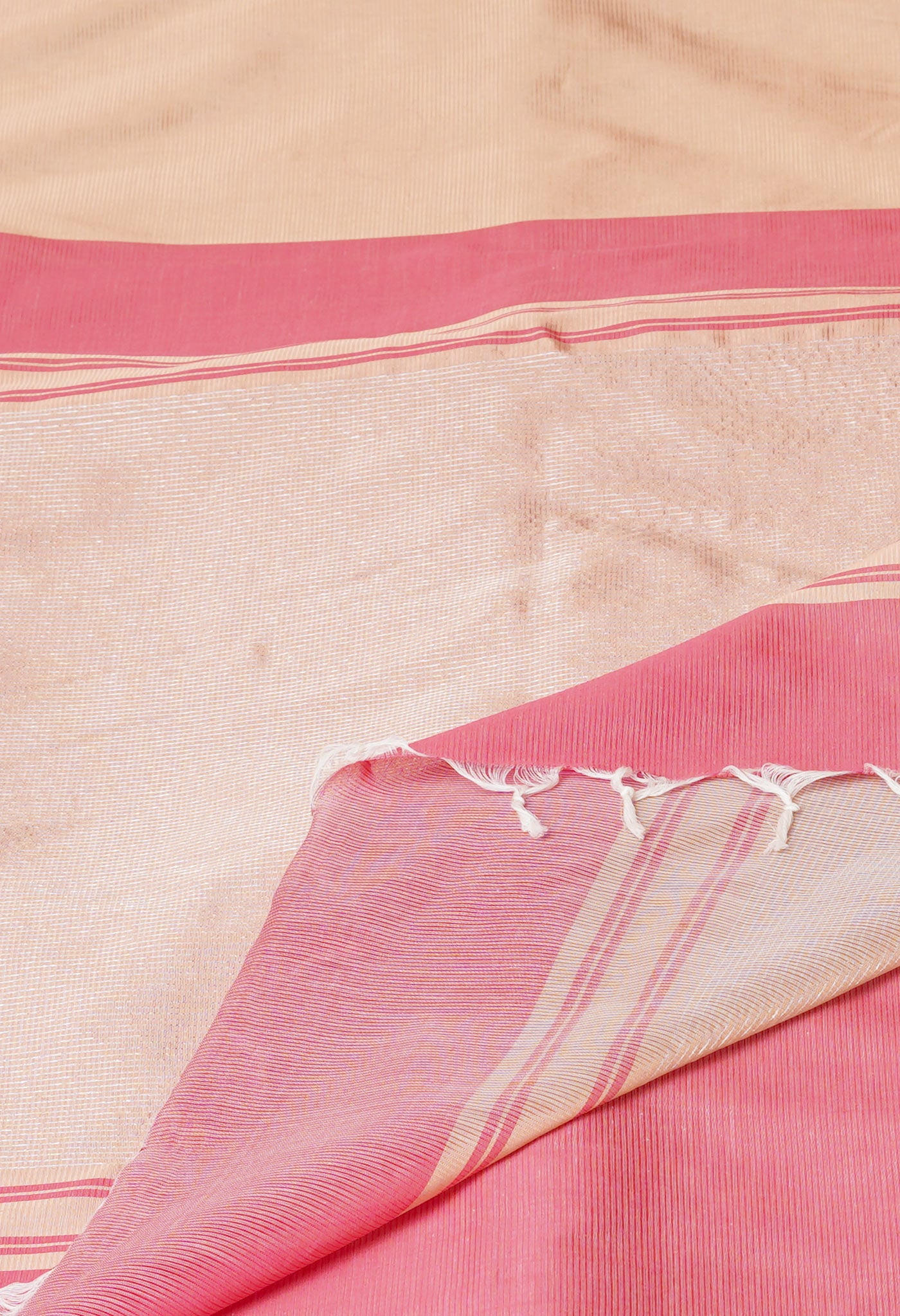 Cream Pure Handloom Chettinad Silk Saree