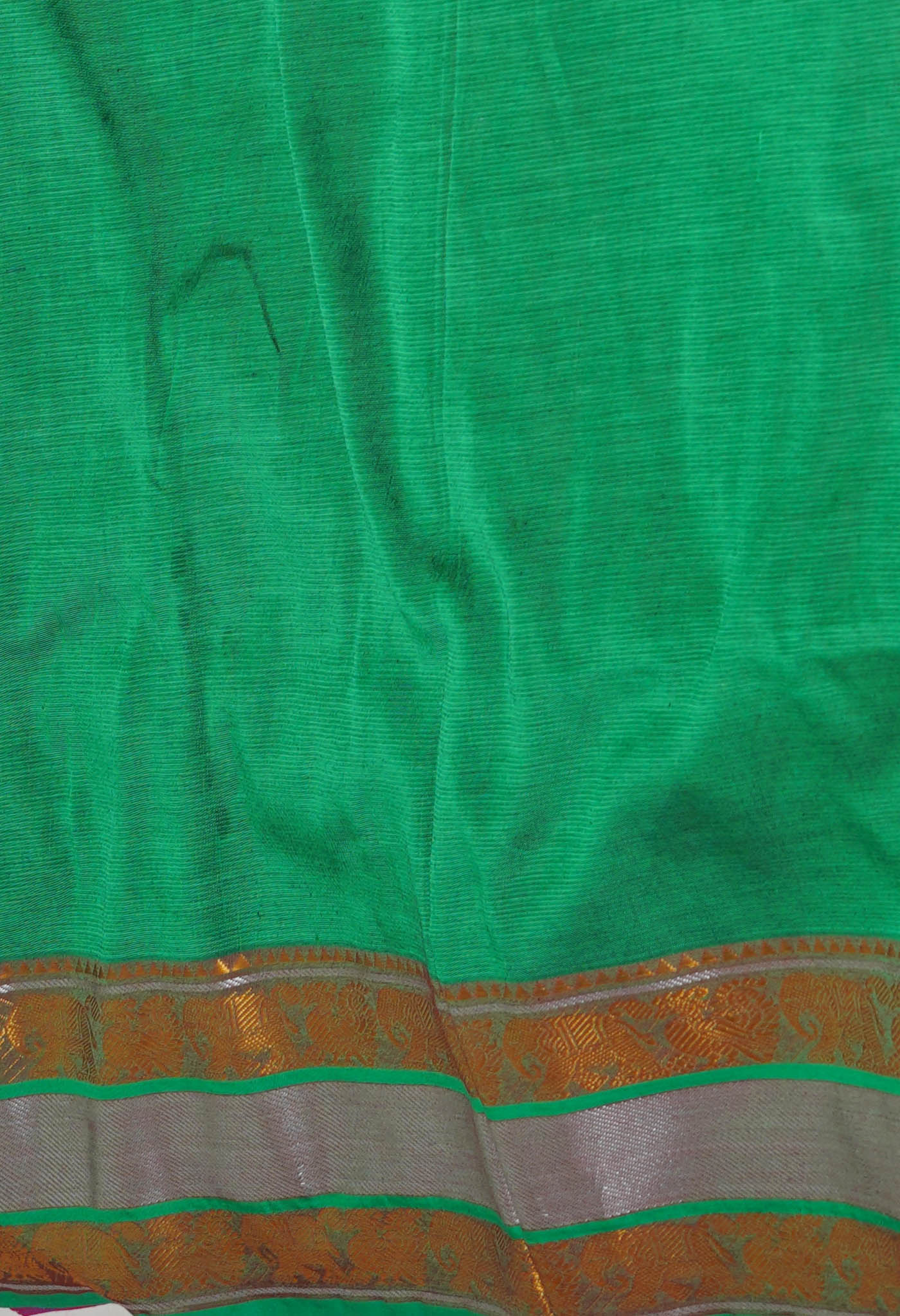 Maroon Pure Handloom Narayanpet Silk Saree-UNM74387