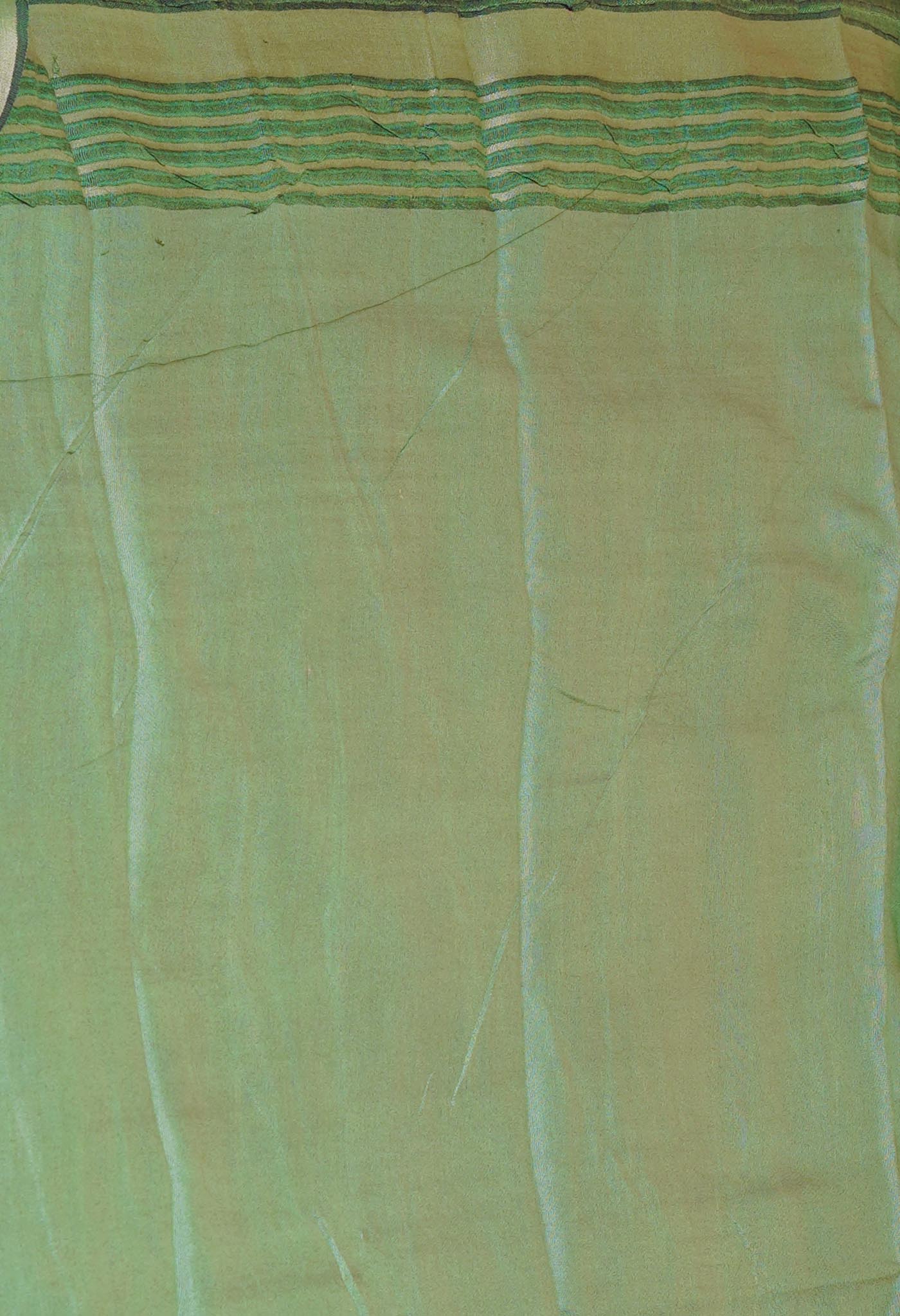 Brown Pure Handloom Brush Painted Vidarbha Tussar Silk Saree