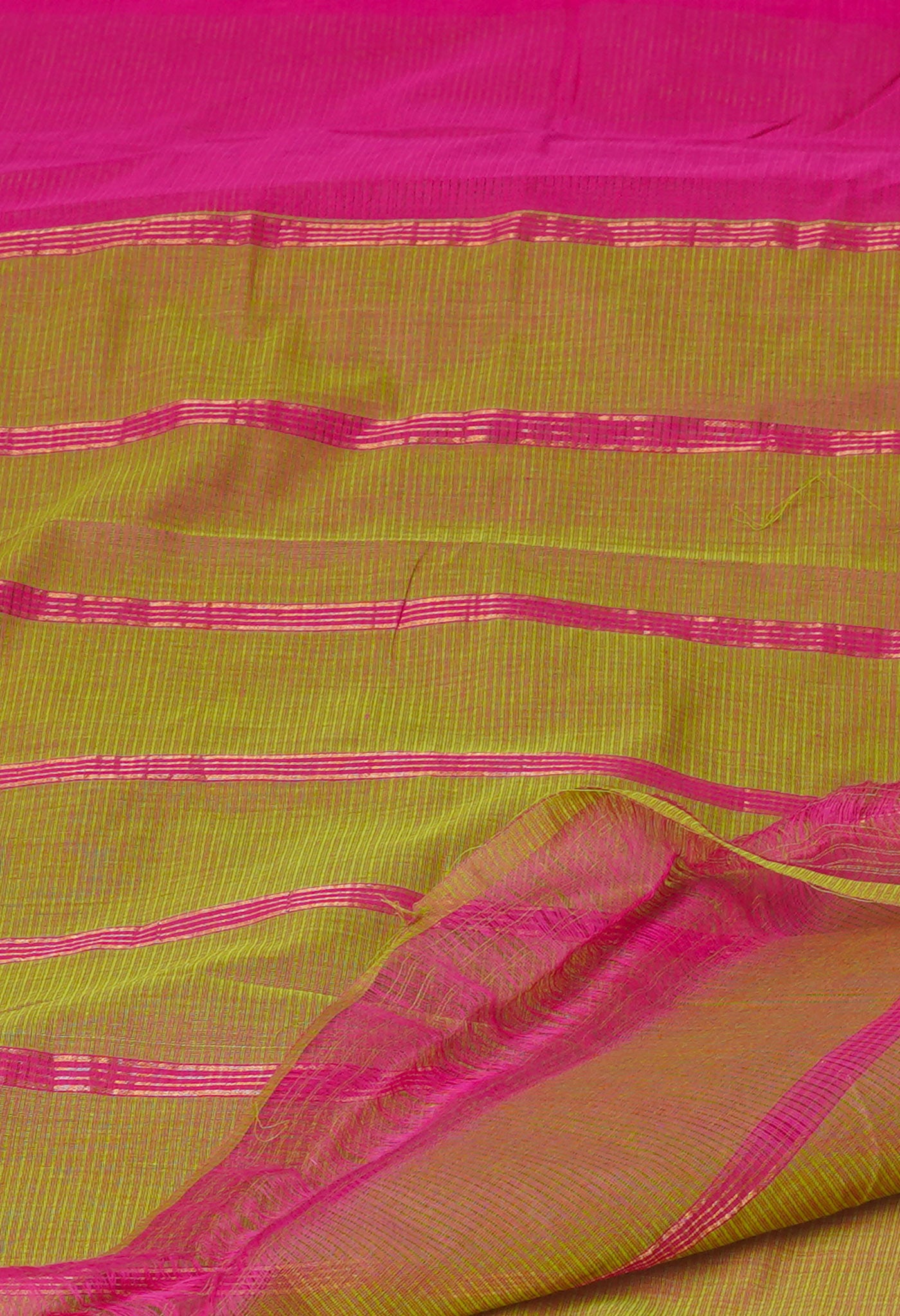 Pink Pure Mangalgiri Cotton Saree