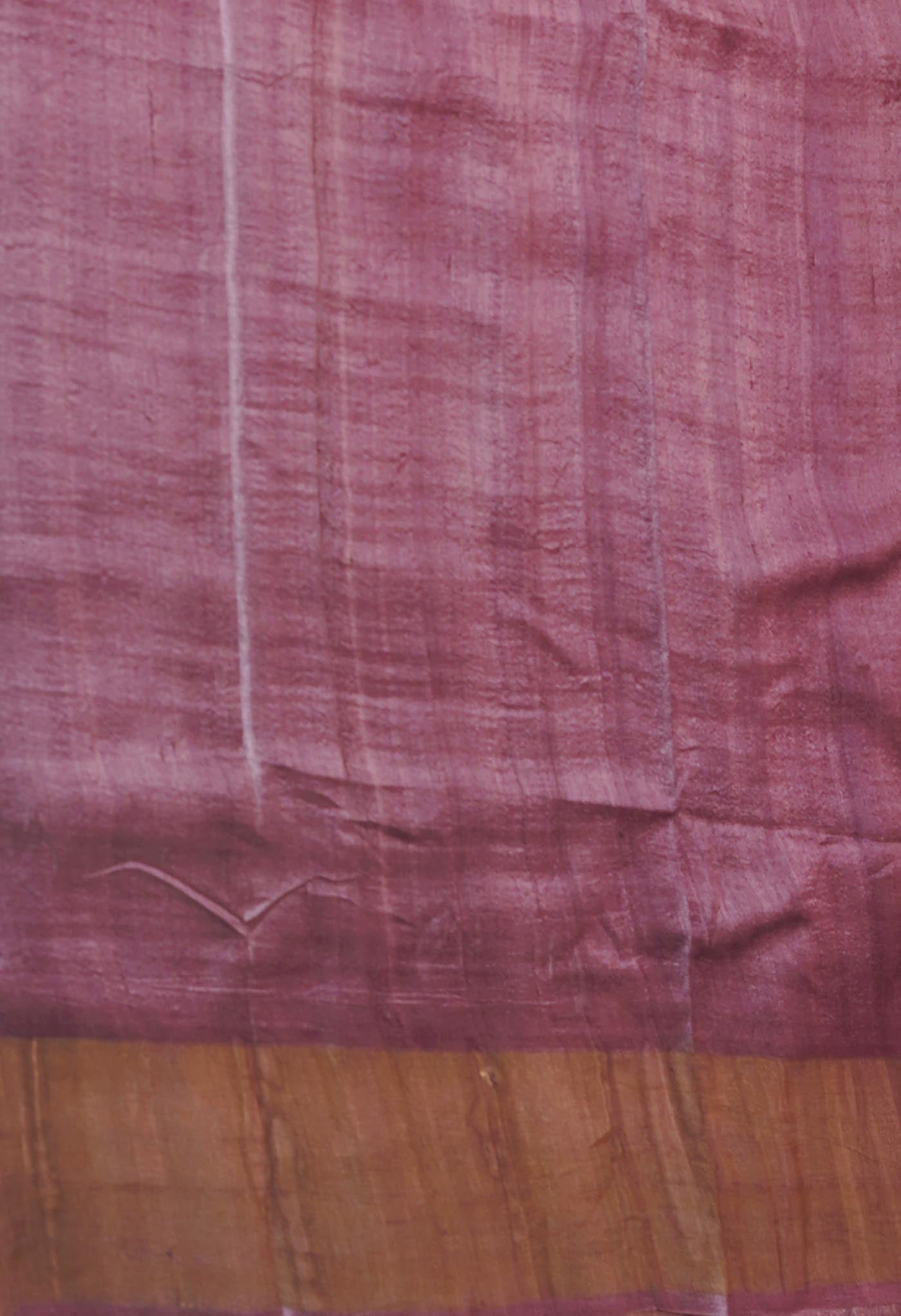 Graphite Grey Pure Designer Printed Bengal Tussar Silk Saree-UNM74668