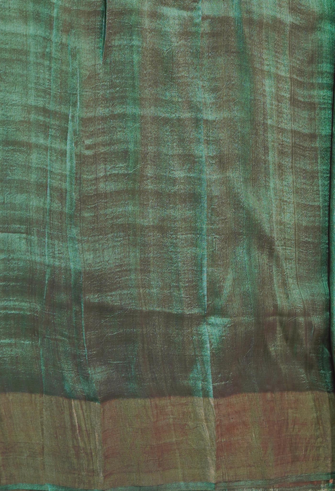 Green Pure Designer Printed Bengal Tussar Silk Saree
