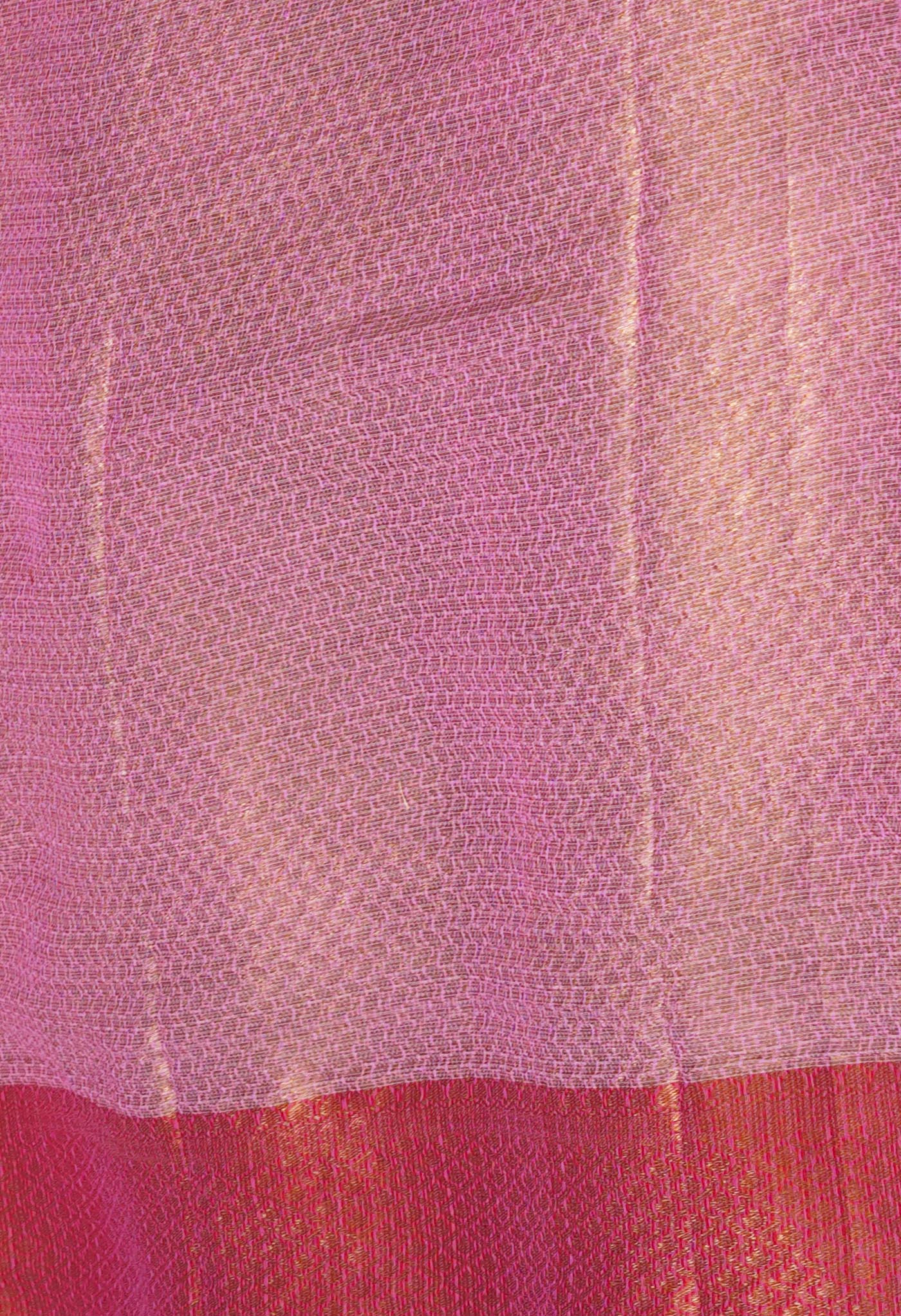 Pale Purple Pure Banarasi Kota Cotton Saree-UNM74964