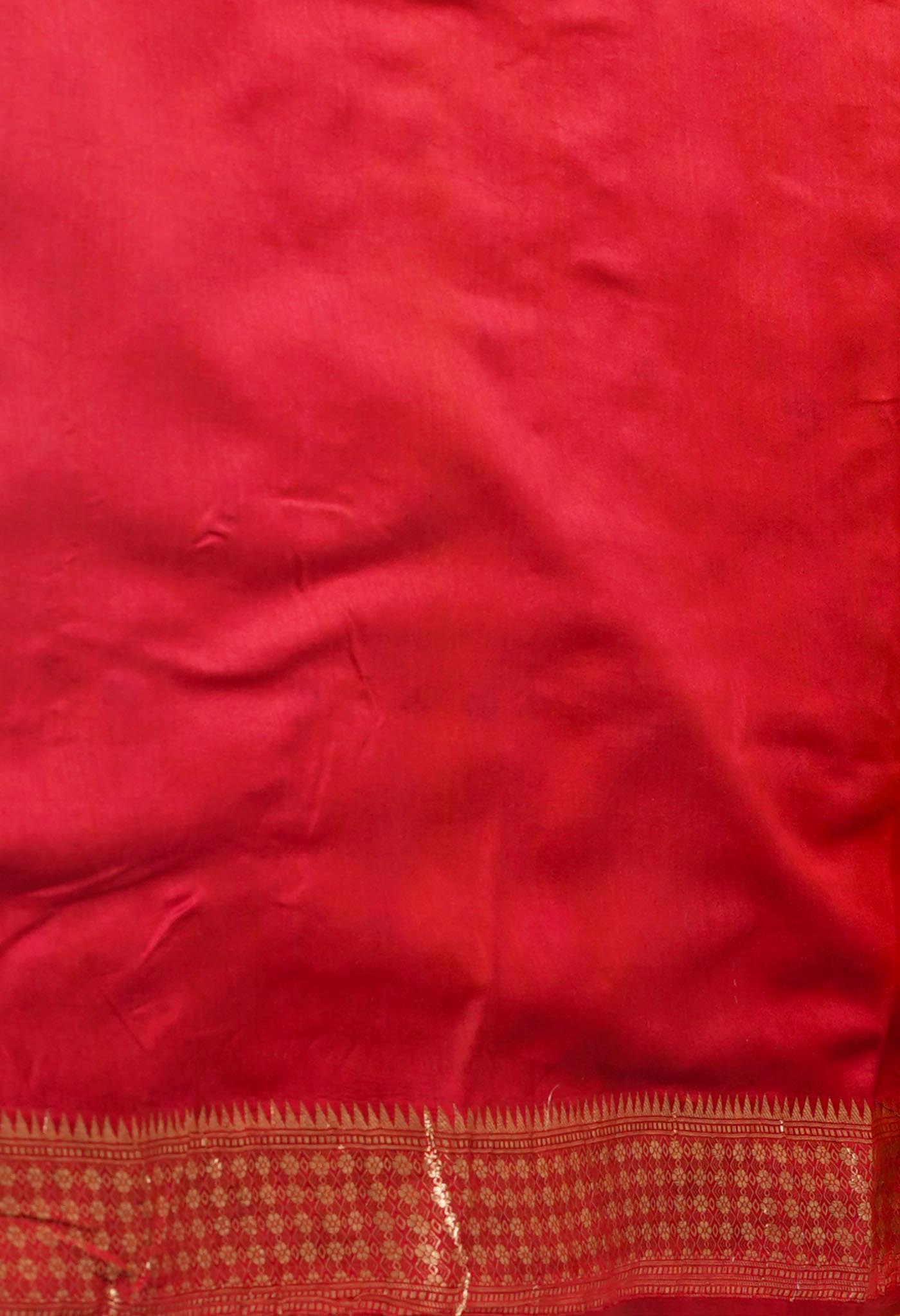 Mustard Yellow Pure Dyed Banarasi Chiniya Silk Saree-UNM75002