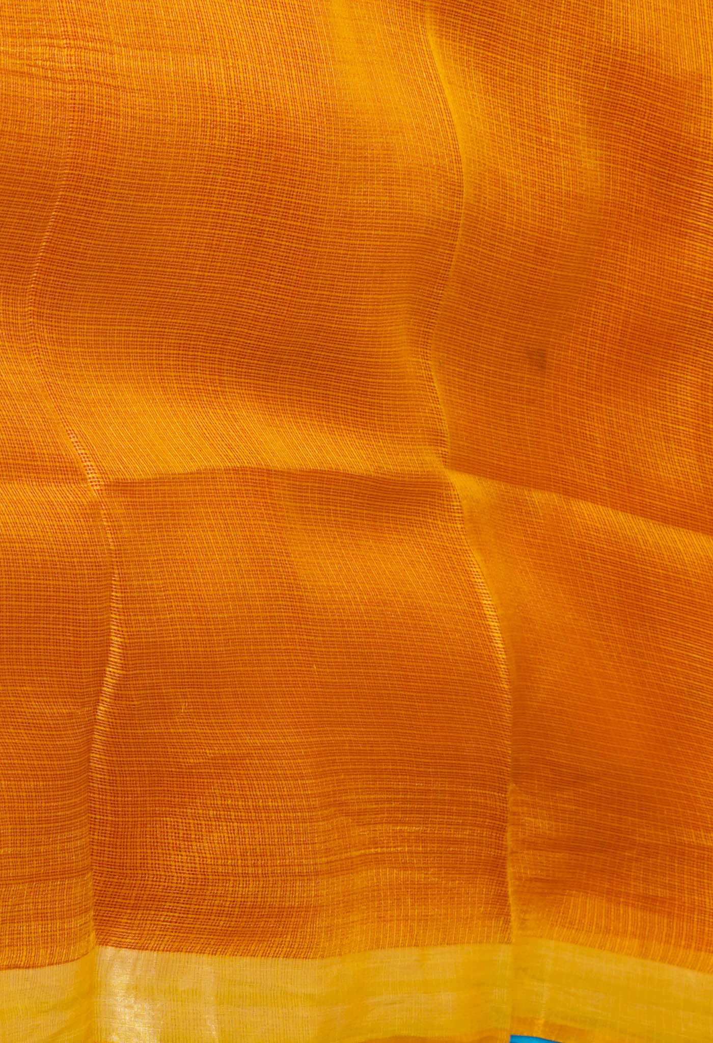 Red-Mustard Yellow Pure Dyed Kota Silk Saree-UNM75033