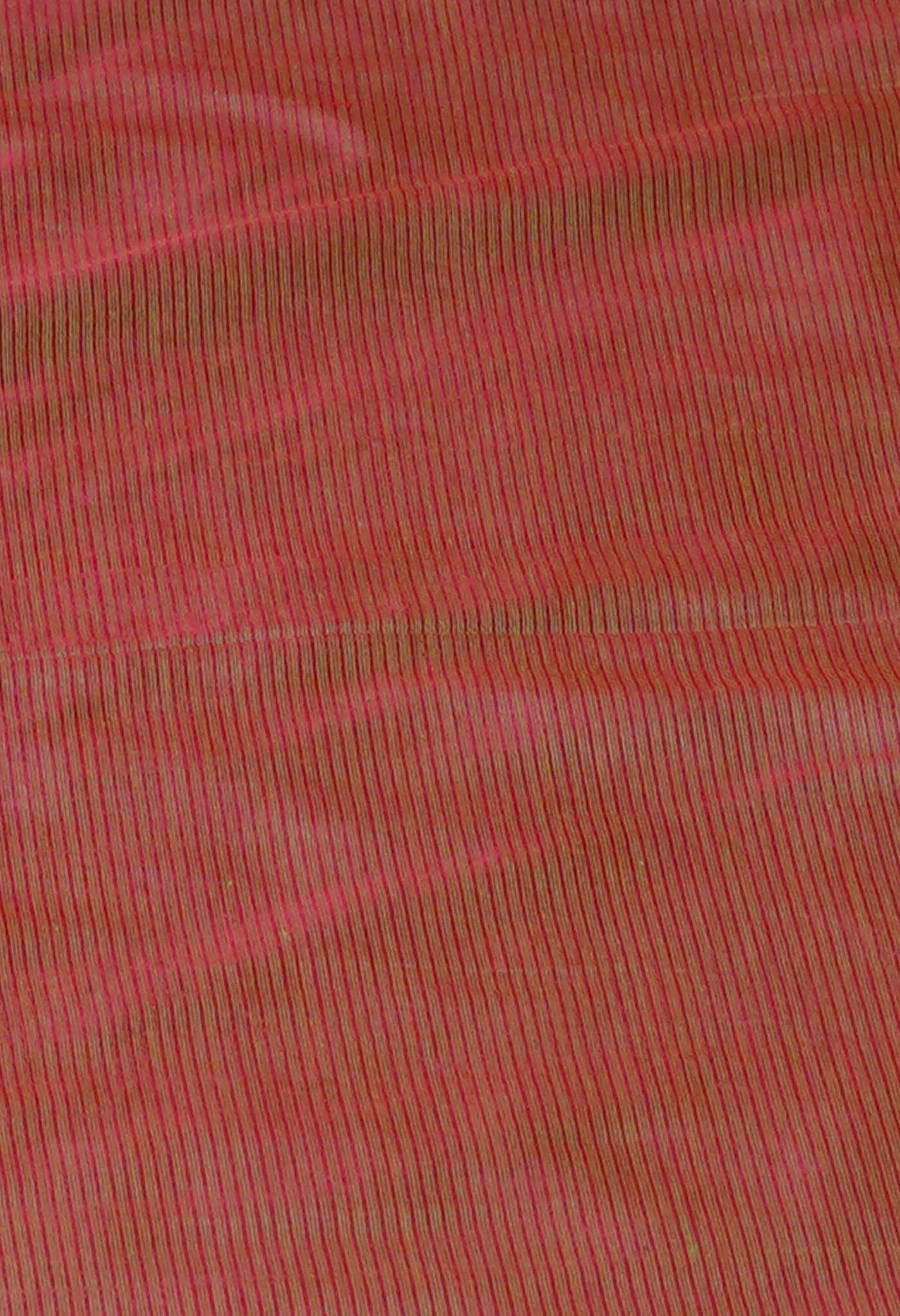Bluish Green-Maroon Pure Handloom Mangalgiri Silk Saree-UNM75261