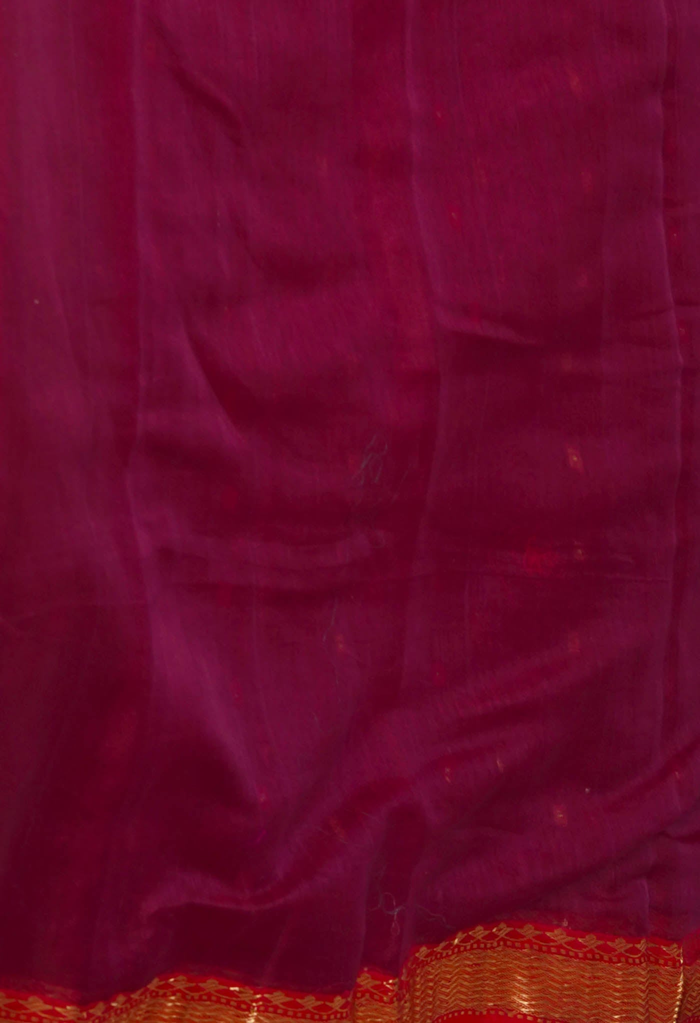 Maroon Pure Handloom Dhakai Jamdhani Cotton Silk Saree